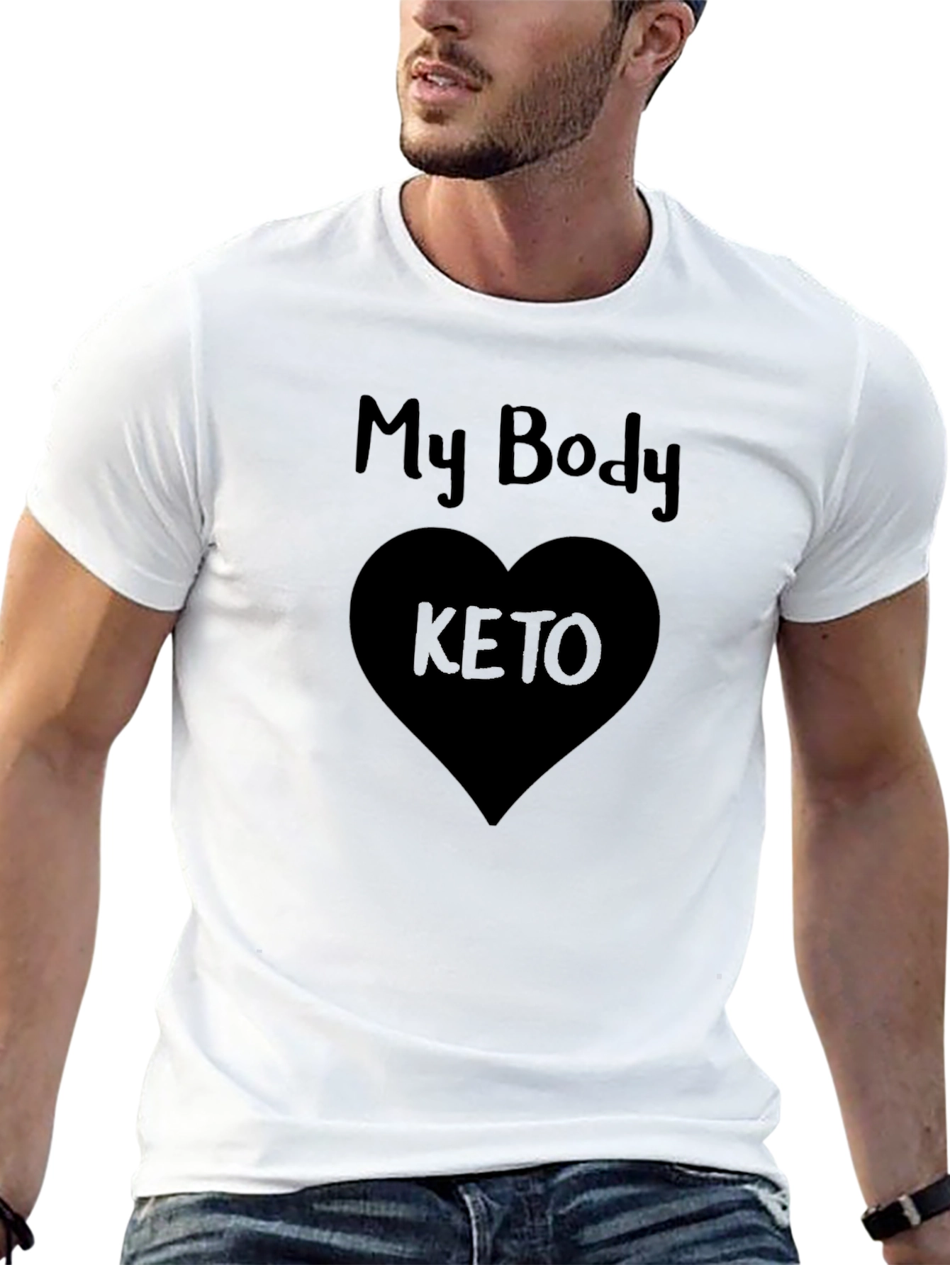 My Body Loves Keto Black T-Shirt