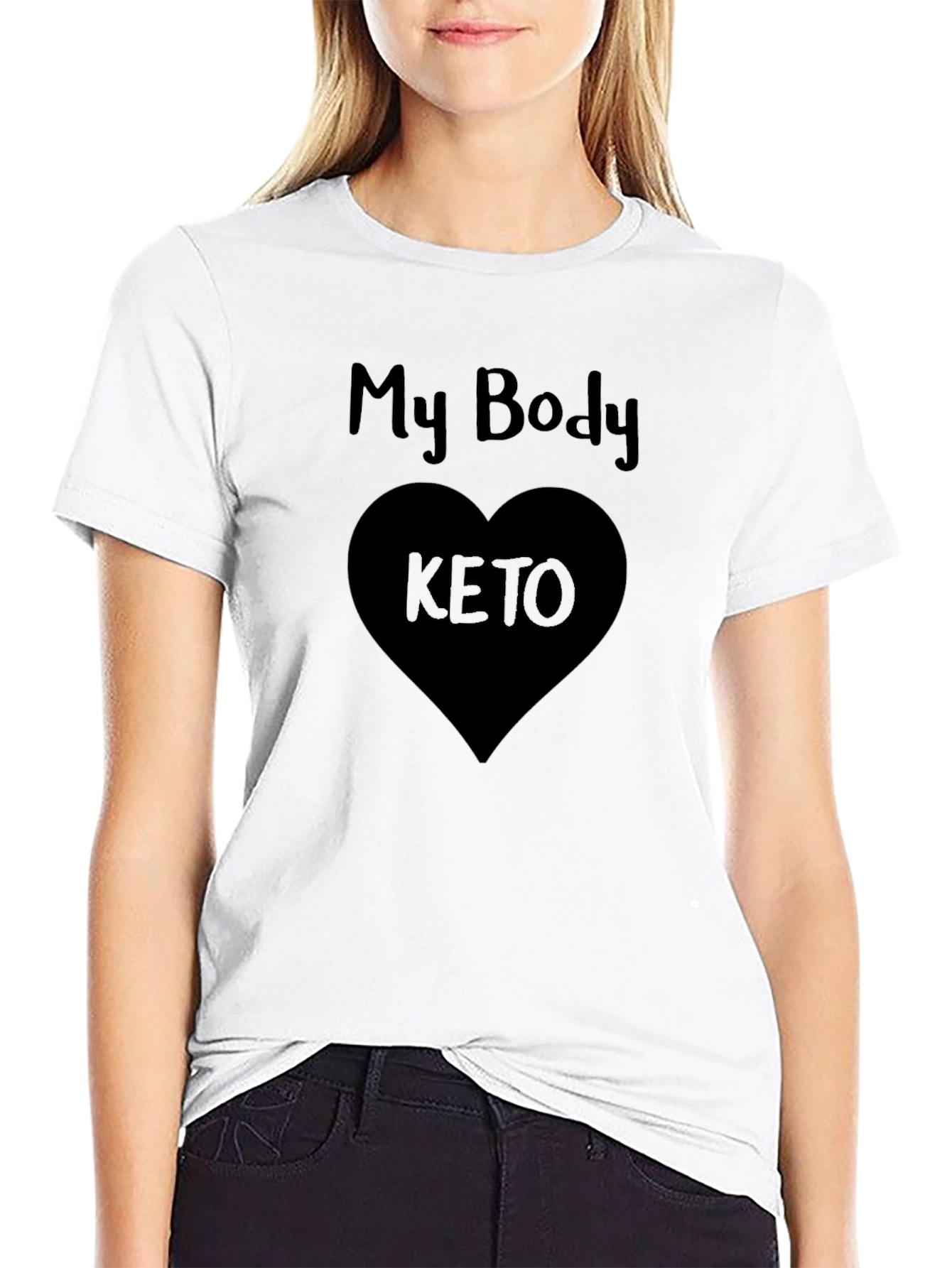 My Body Loves Keto Black T-Shirt
