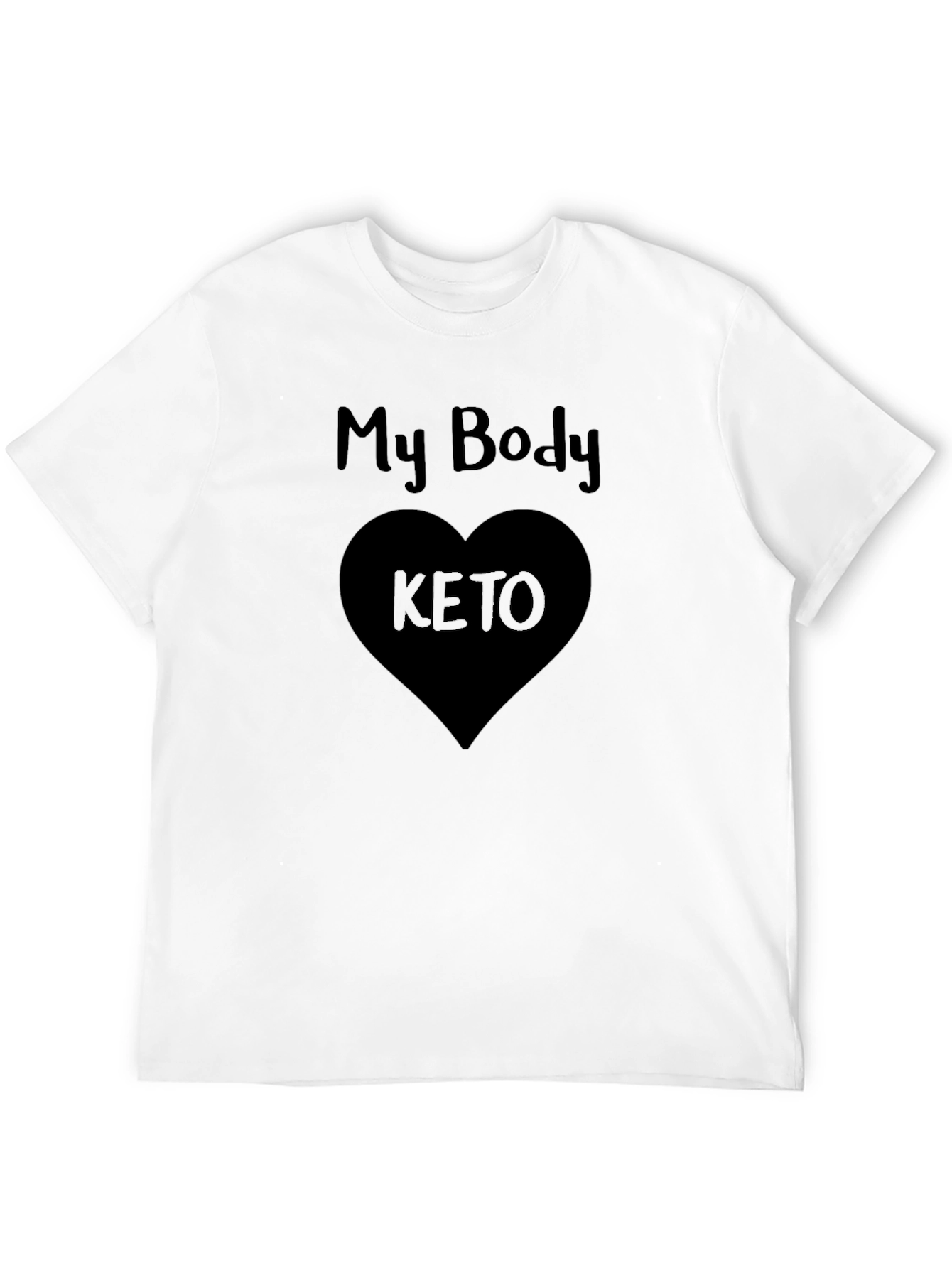 My Body Loves Keto Black T-Shirt