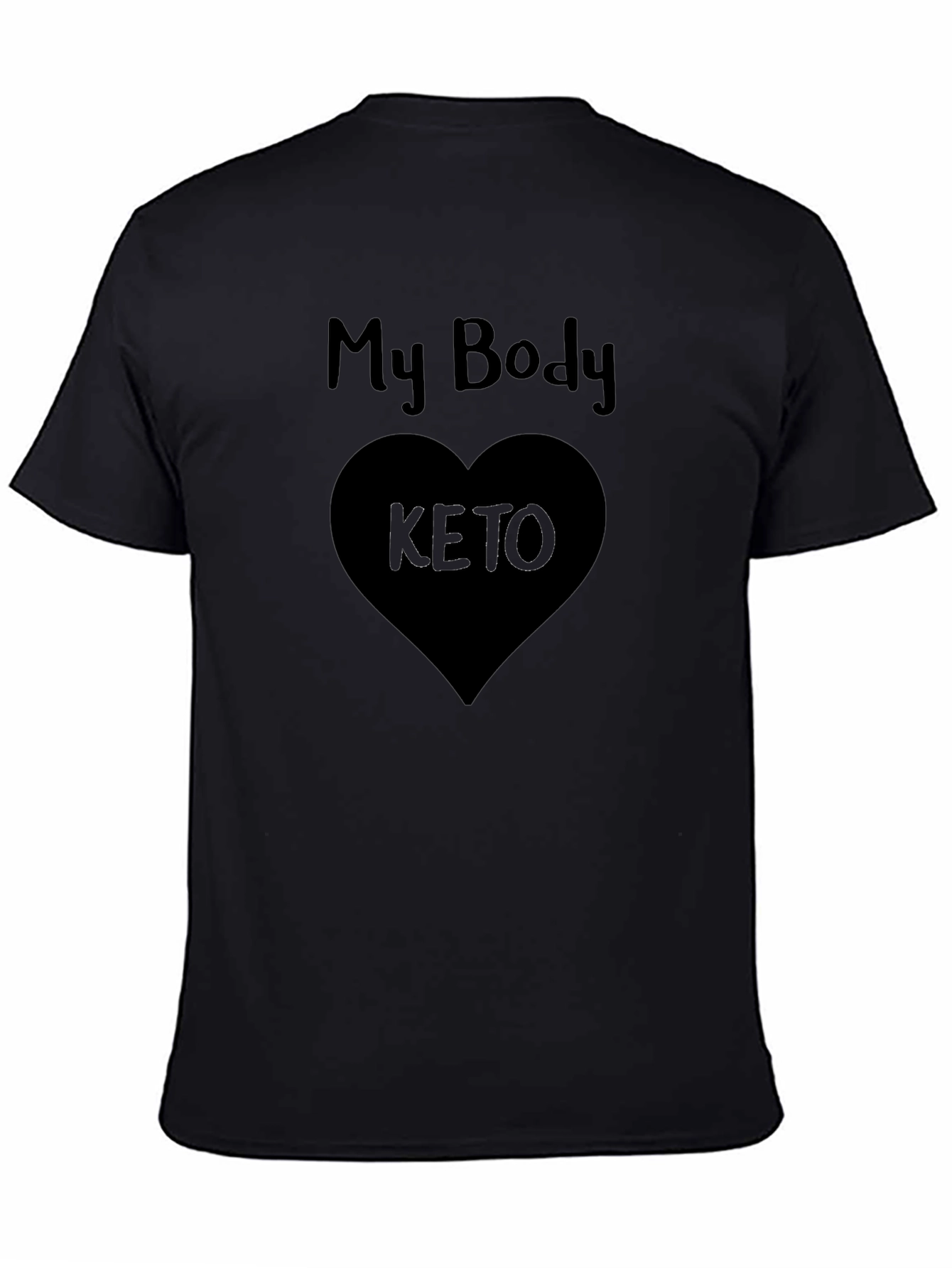 My Body Loves Keto Black T-Shirt