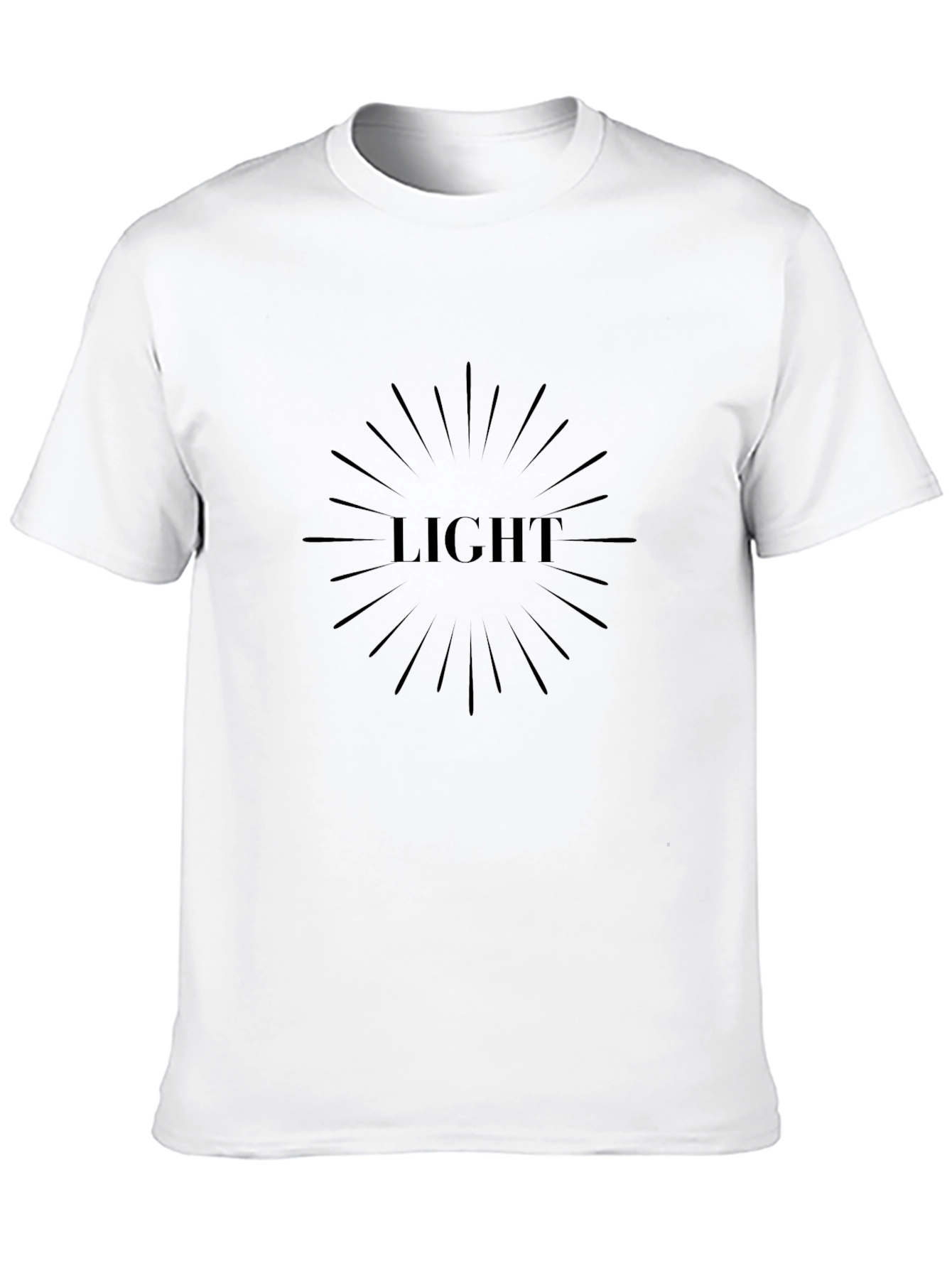 Minimalist LIGHT Graphic Black T-Shirt