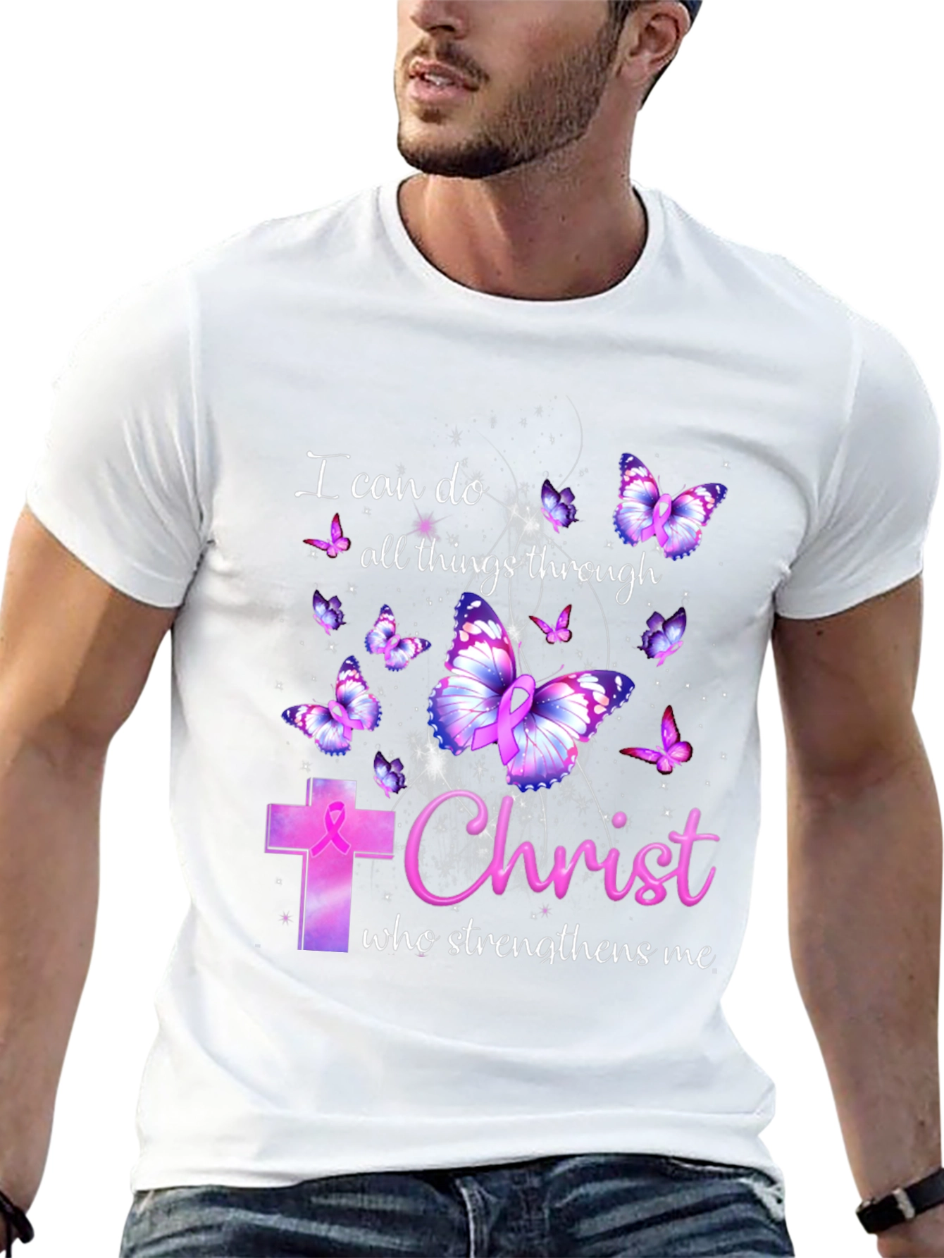 I Can Do All Things Through Christ Butterfly T-Shirt