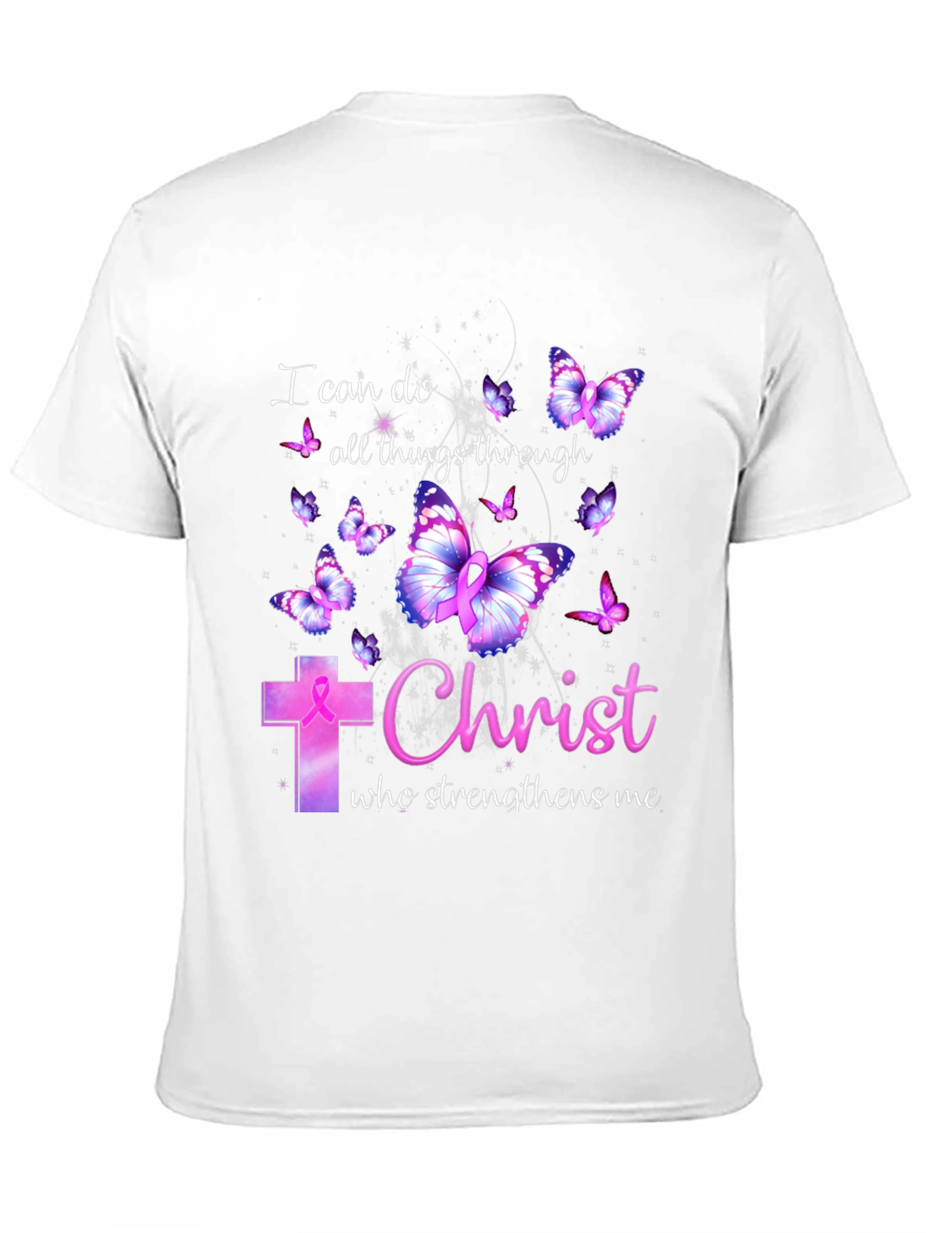 I Can Do All Things Through Christ Butterfly T-Shirt