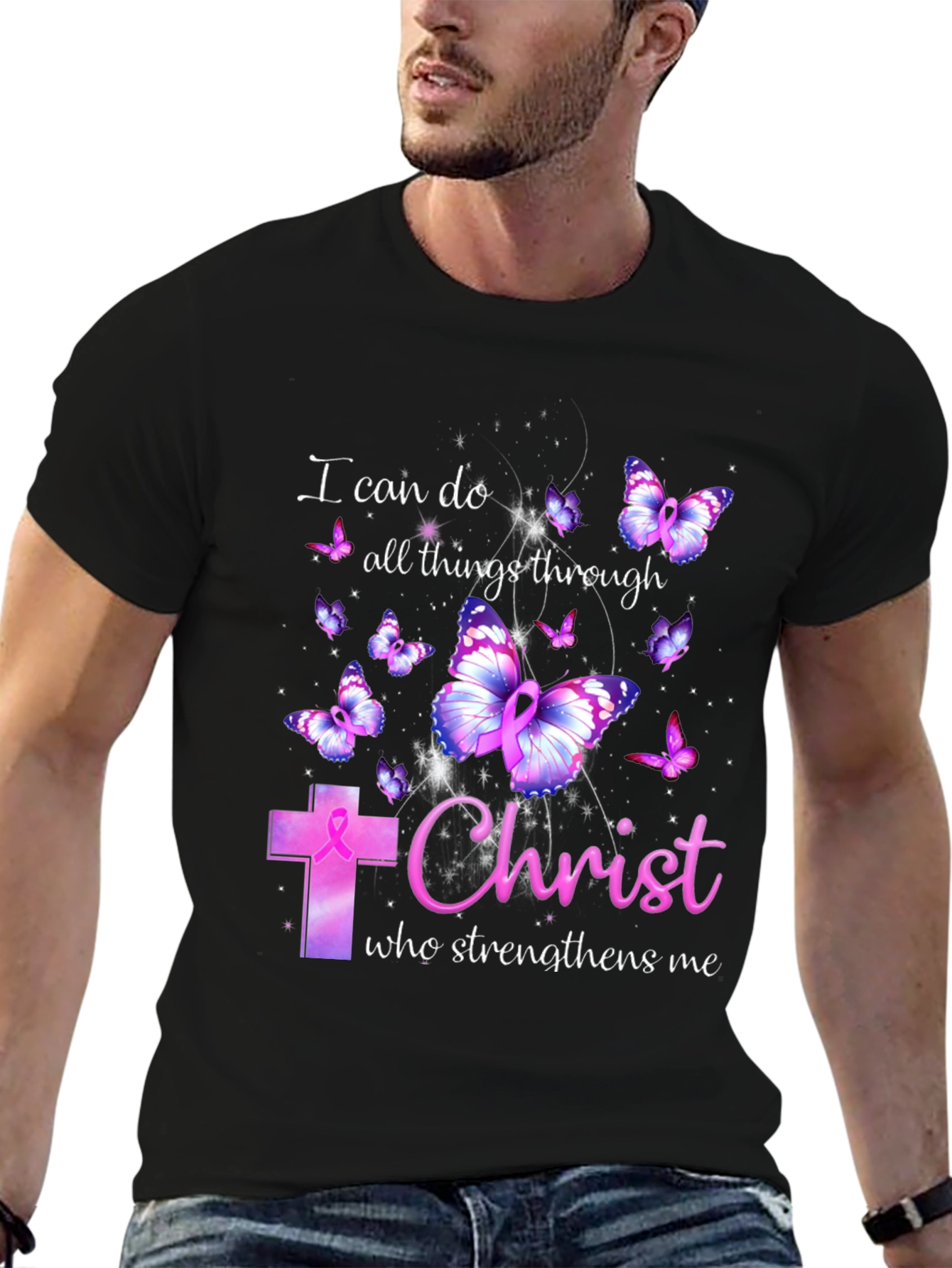 I Can Do All Things Through Christ Butterfly T-Shirt