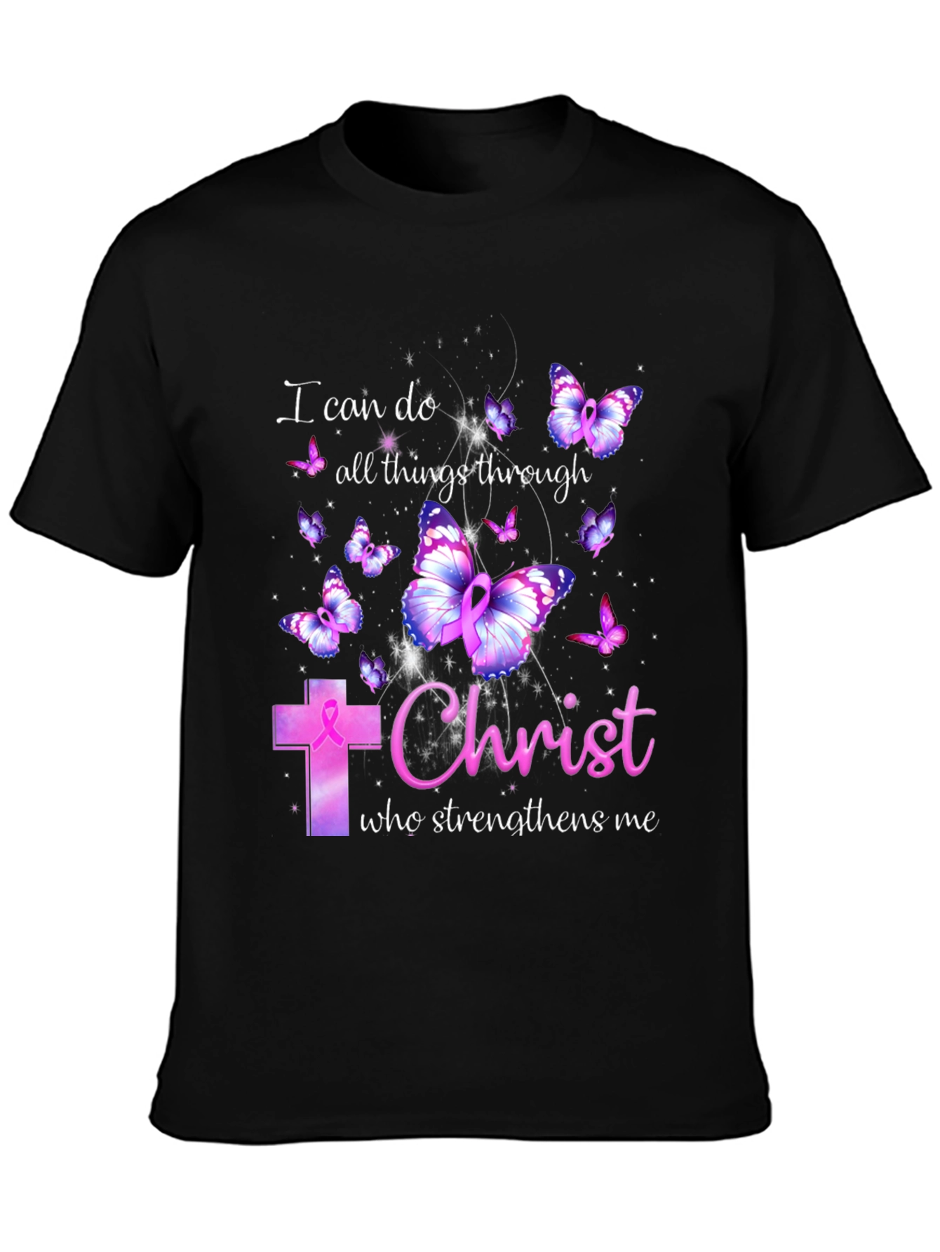 I Can Do All Things Through Christ Butterfly T-Shirt