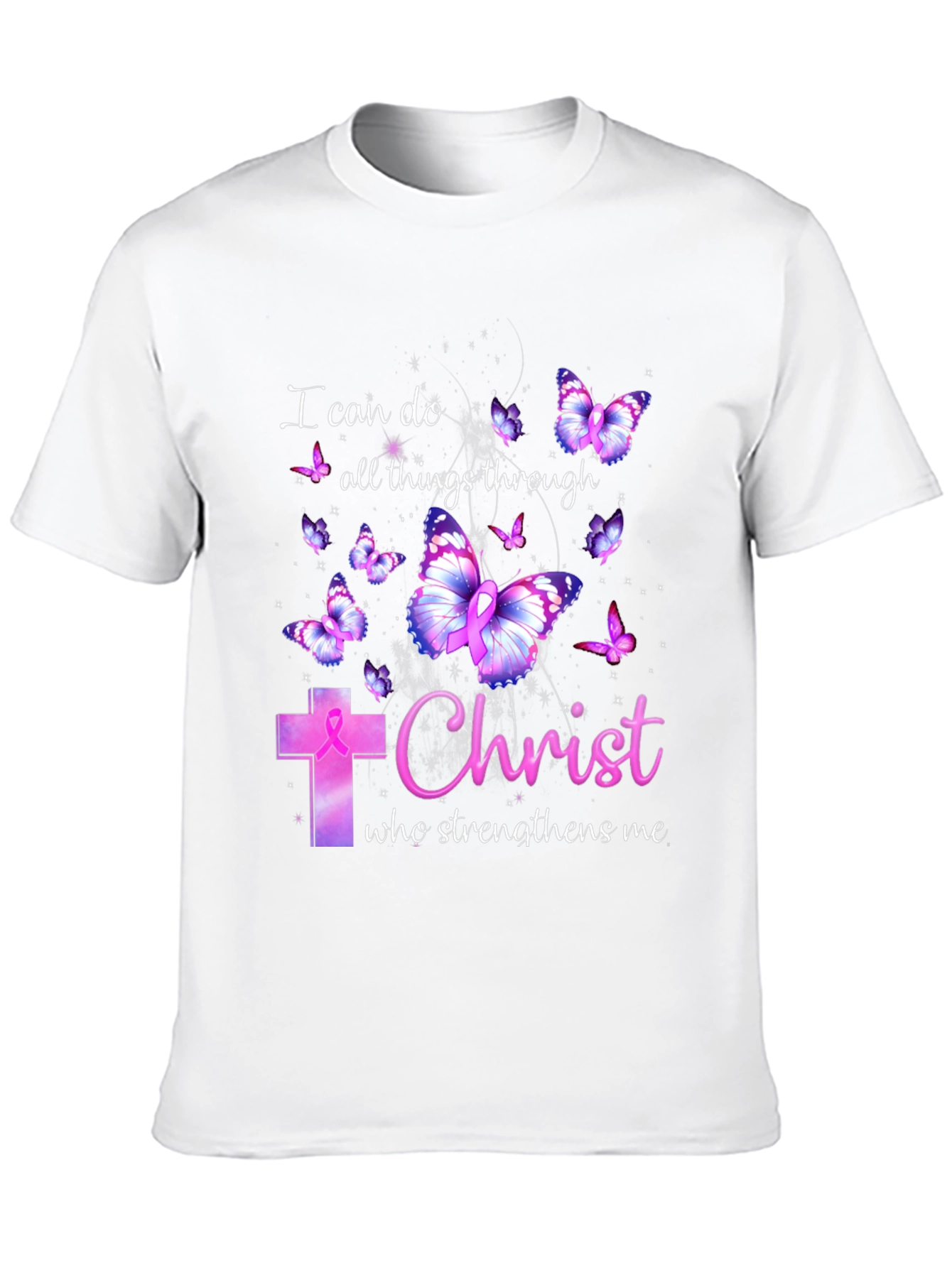 I Can Do All Things Through Christ Butterfly T-Shirt