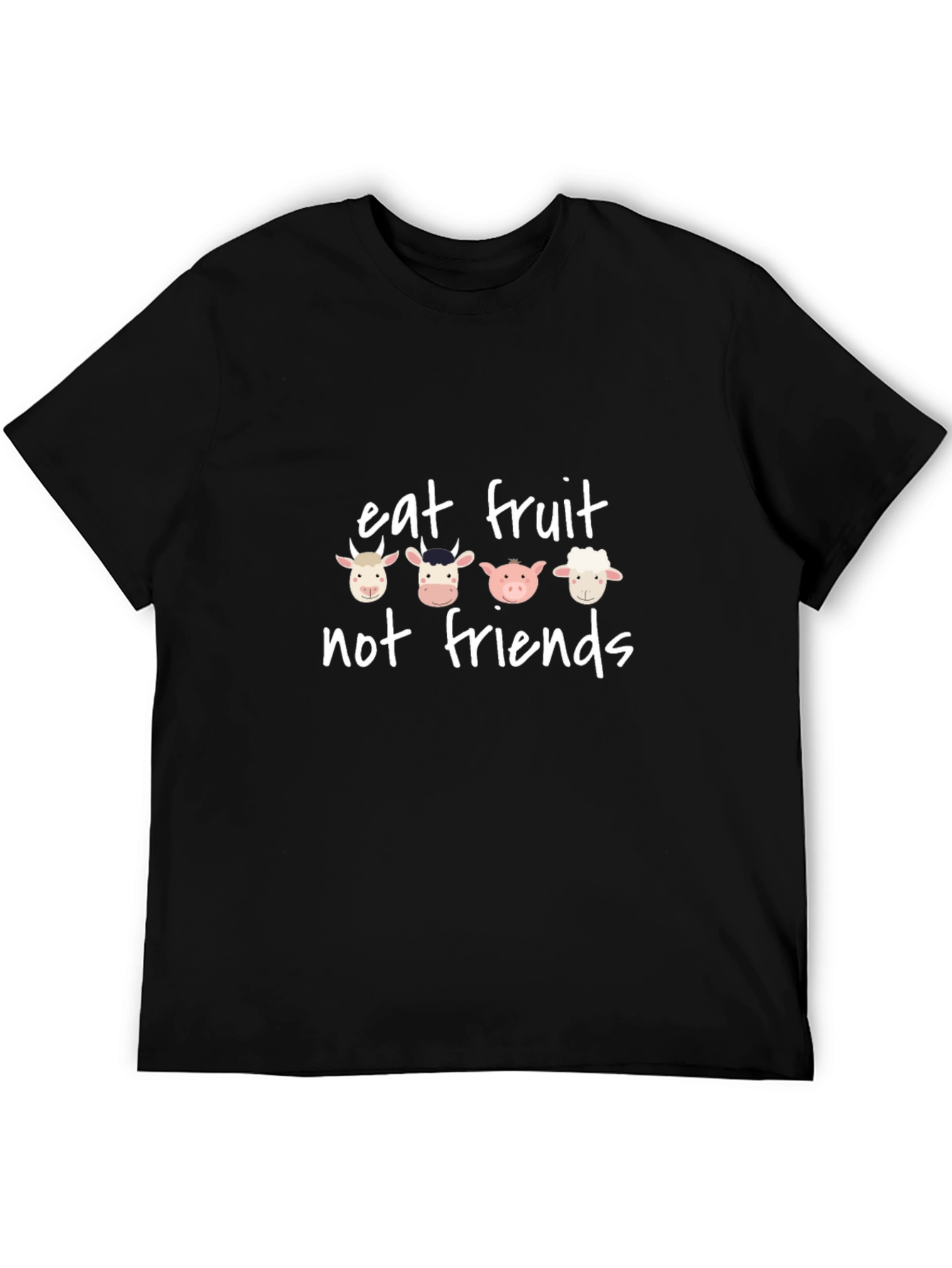 Eat Fruit Not Friends Graphic Tee - Vegan T-Shirt