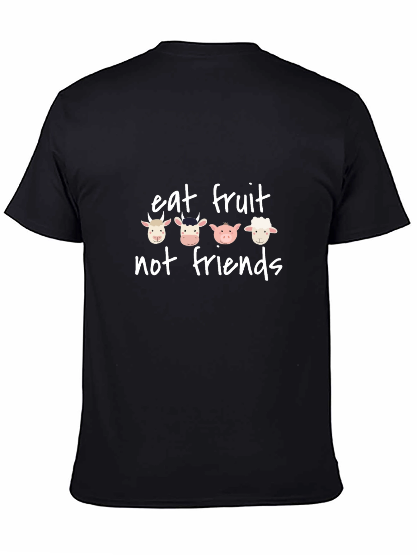 Eat Fruit Not Friends Graphic Tee - Vegan T-Shirt