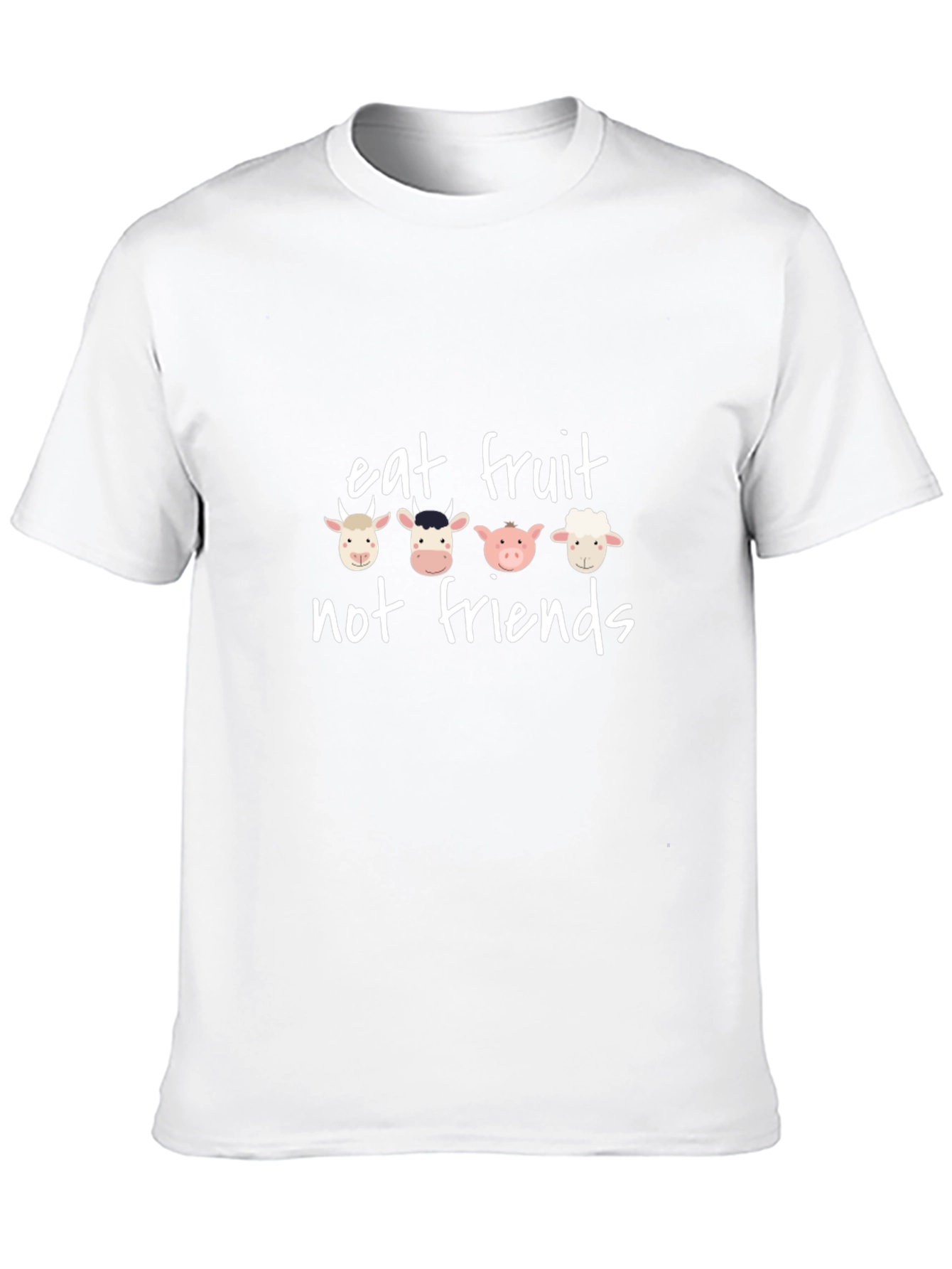 Eat Fruit Not Friends Graphic Tee - Vegan T-Shirt