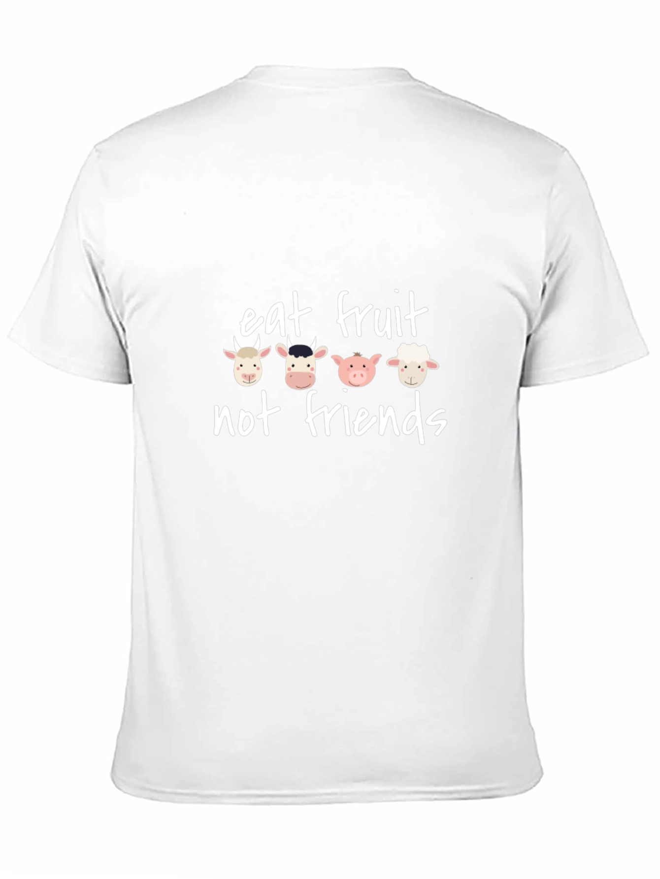 Eat Fruit Not Friends Graphic Tee - Vegan T-Shirt