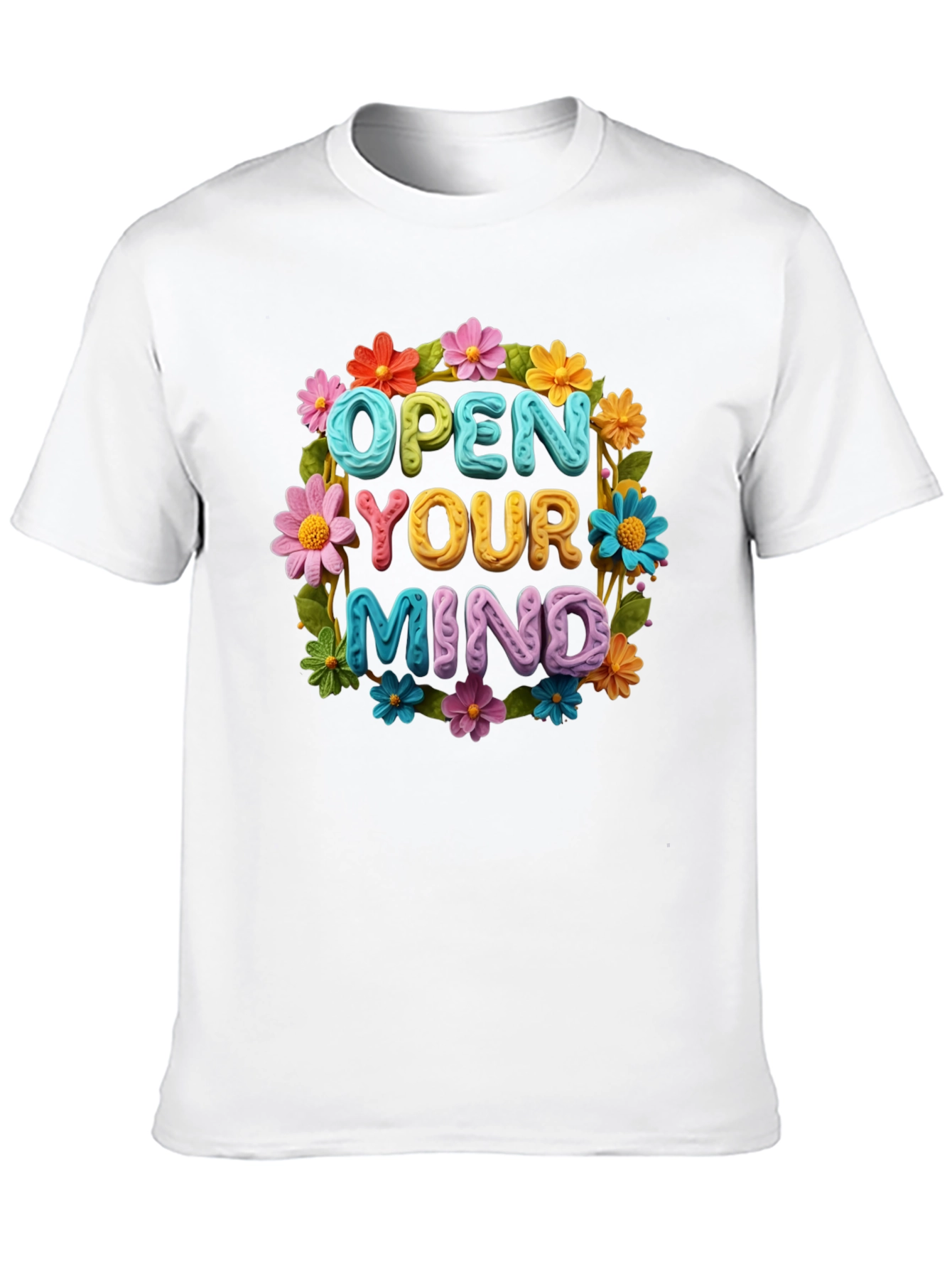 Open Your Mind Flower Graphic Tee