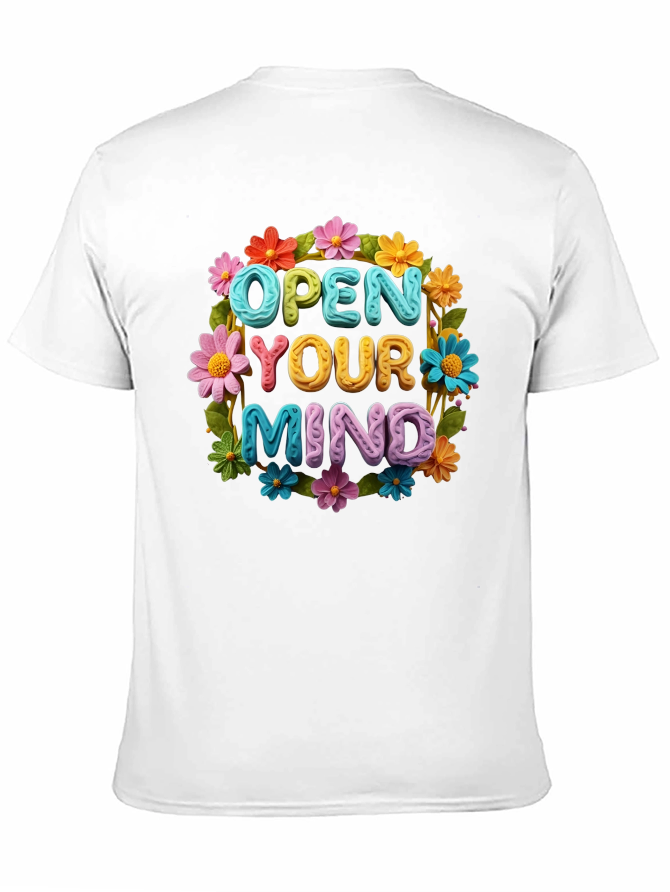 Open Your Mind Flower Graphic Tee