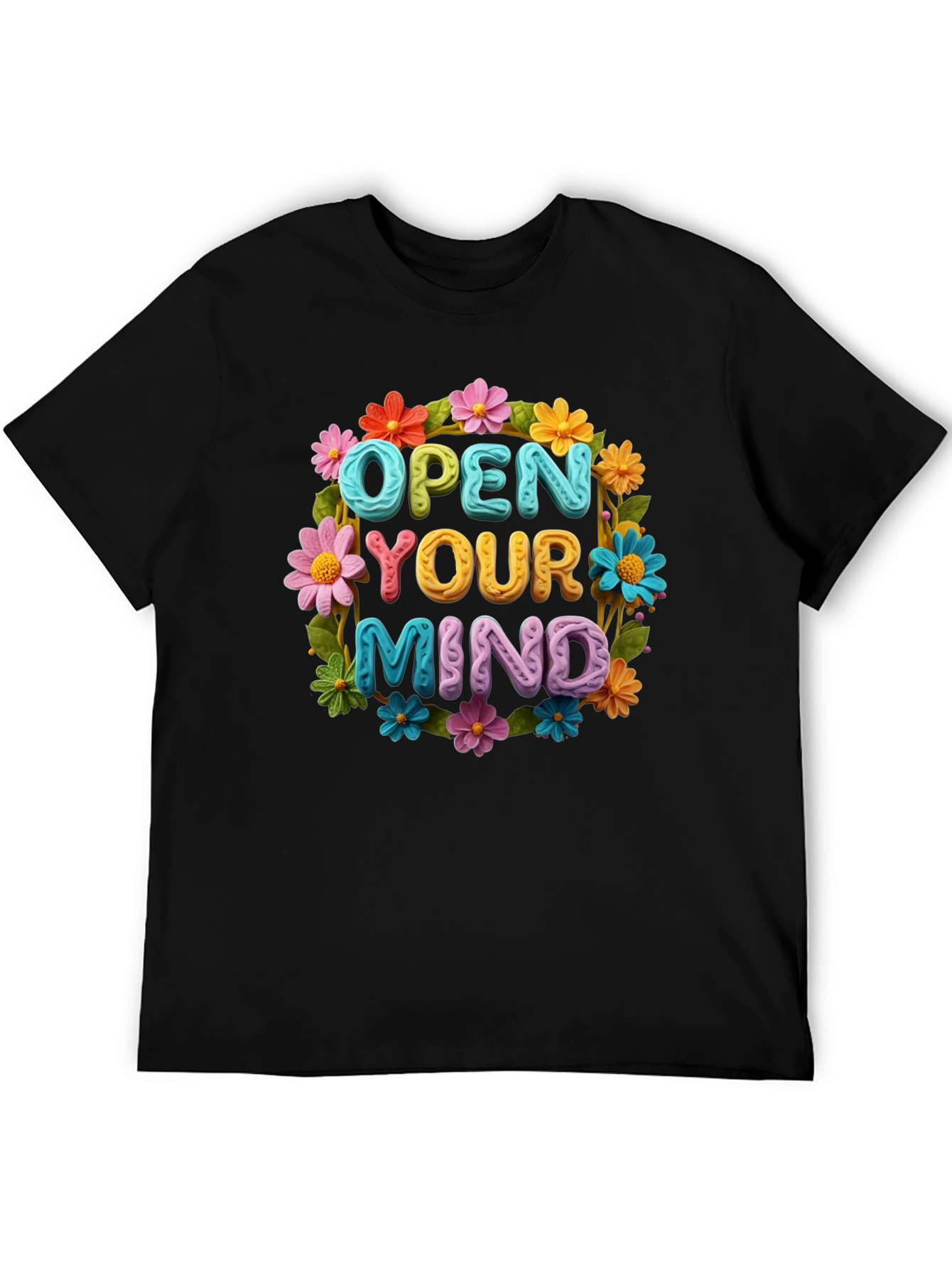 Open Your Mind Flower Graphic Tee