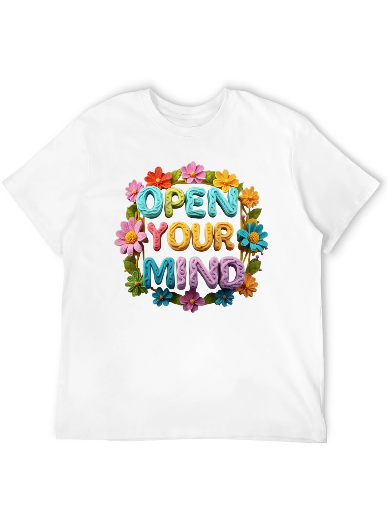 Open Your Mind Flower Graphic Tee