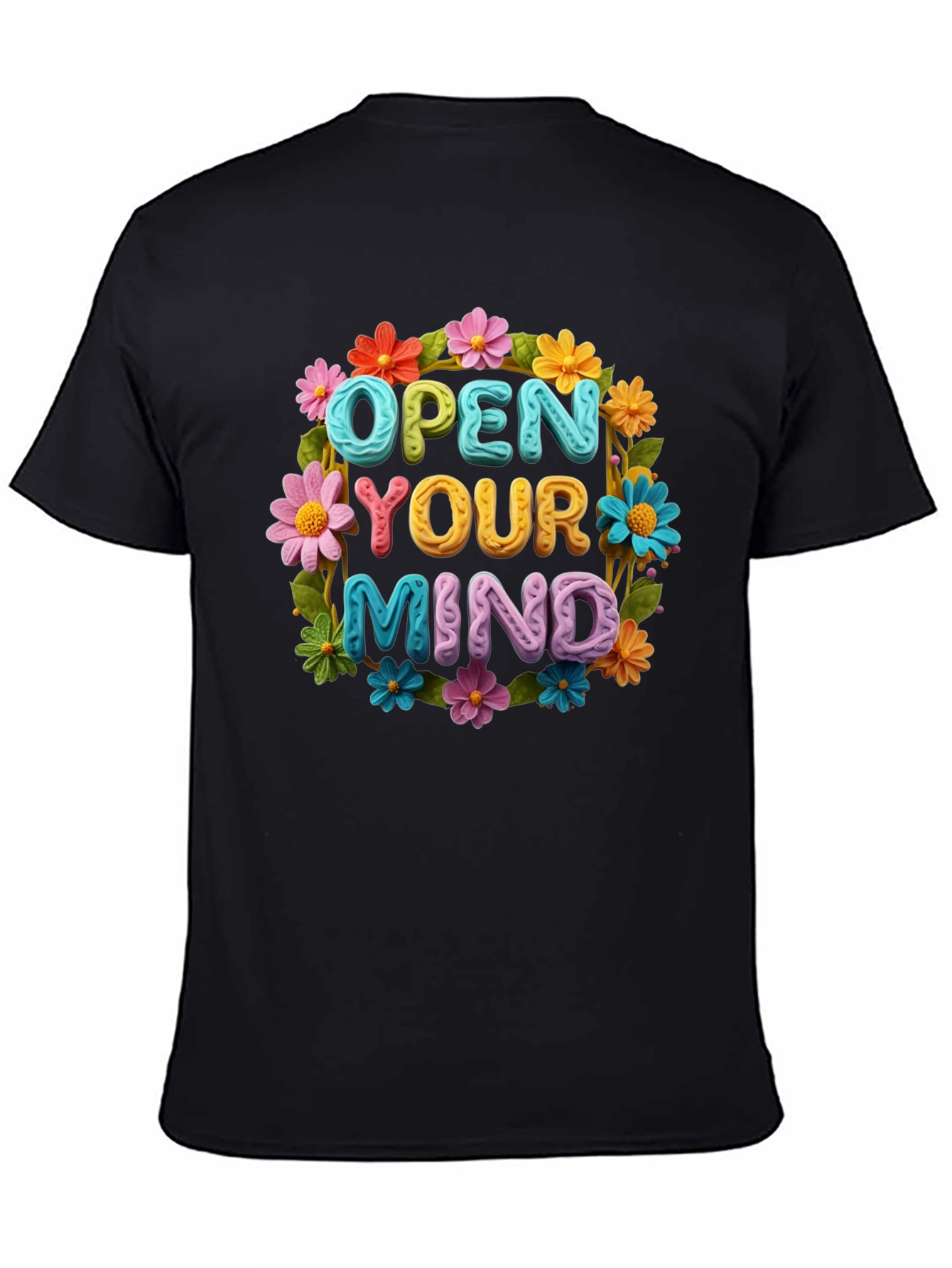 Open Your Mind Flower Graphic Tee