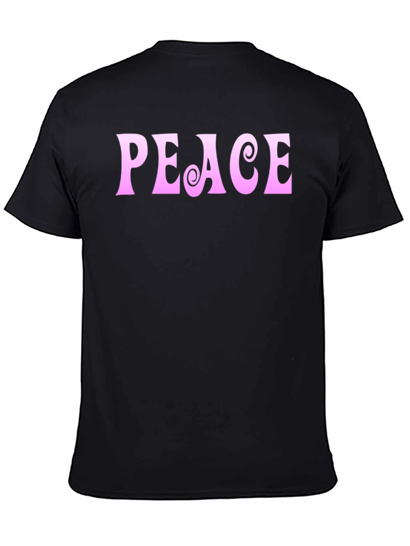 Peace Sign Graphic Tee - Black Unisex T-Shirt