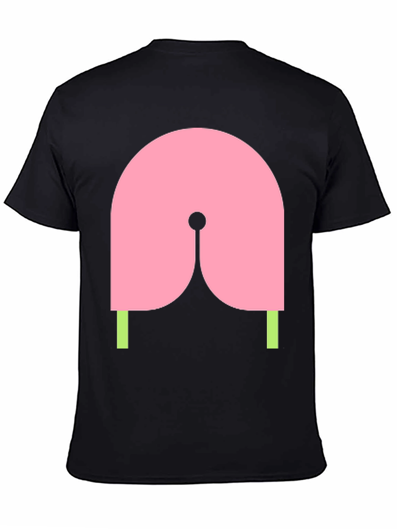 Abstract Graphic Tee - Pink & Green Design