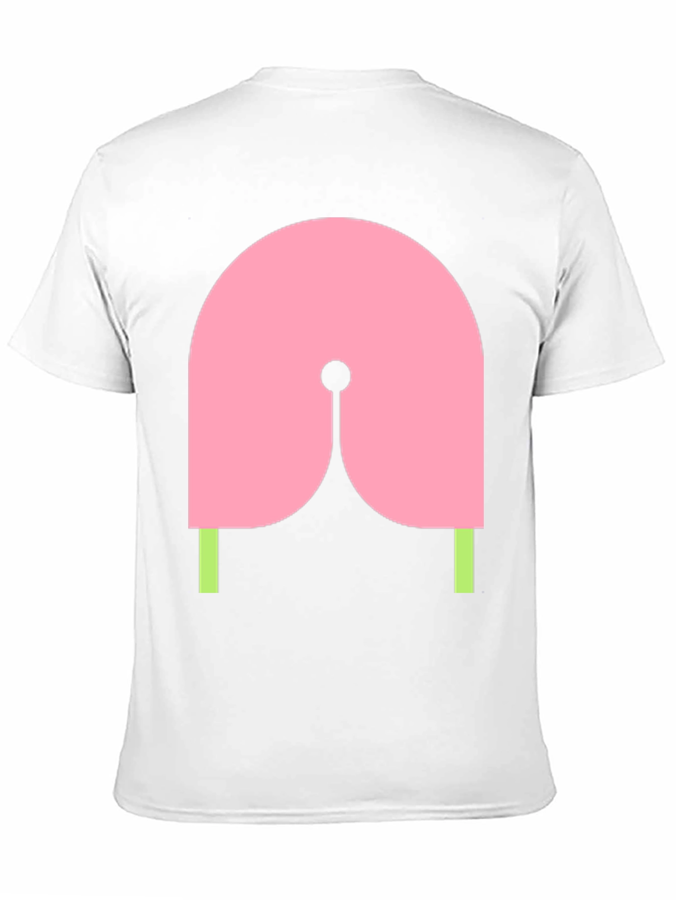 Abstract Graphic Tee - Pink & Green Design