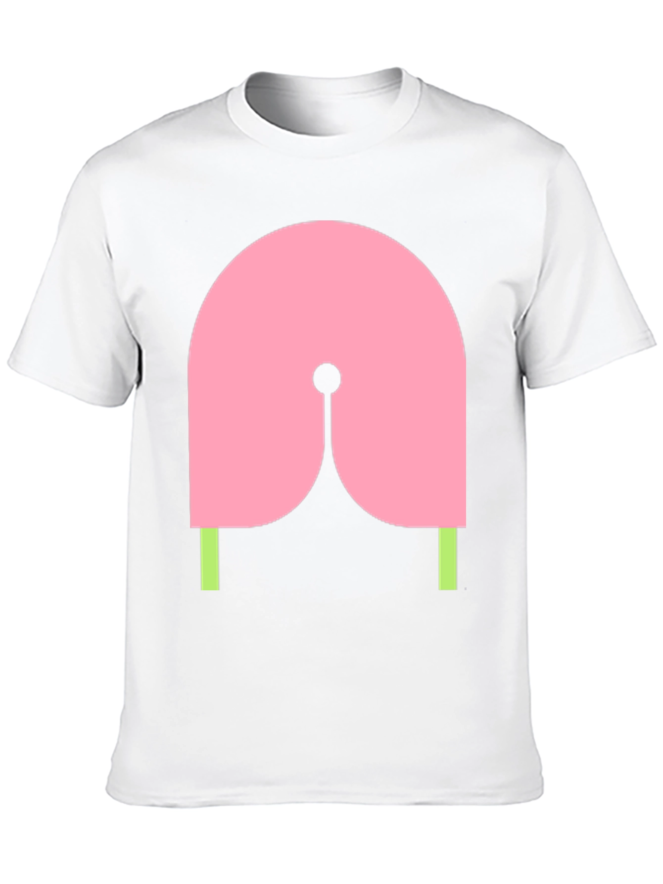 Abstract Graphic Tee - Pink & Green Design