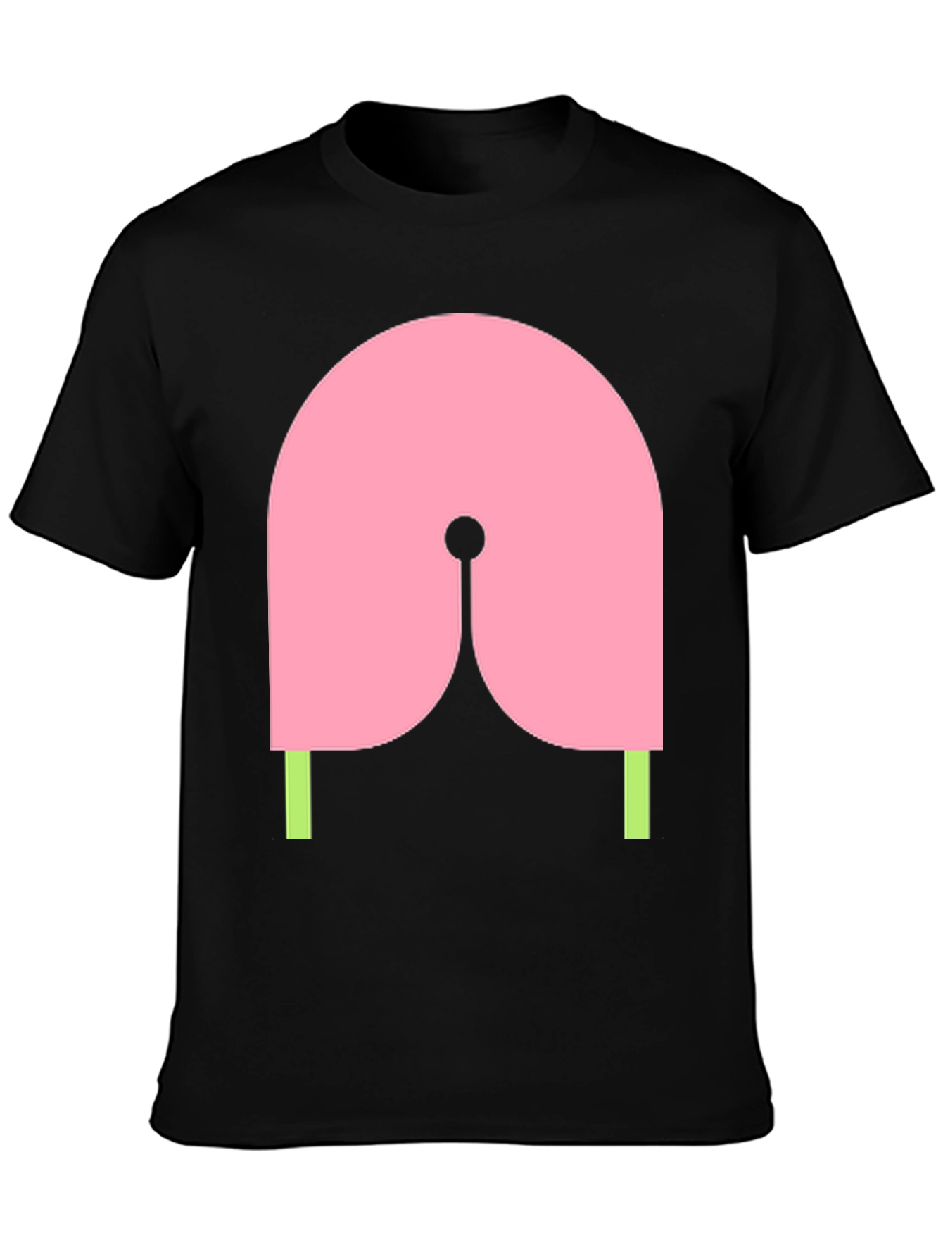 Abstract Graphic Tee - Pink & Green Design
