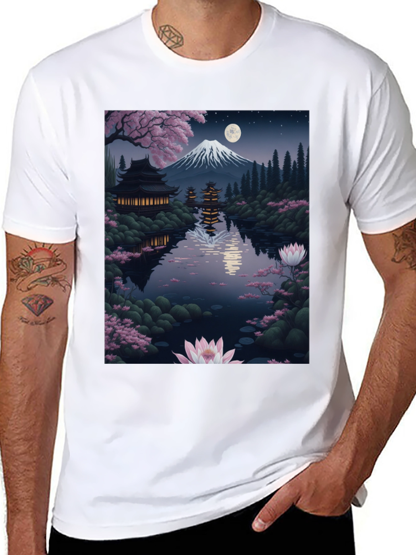 Scenic Japanese Temple T-Shirt