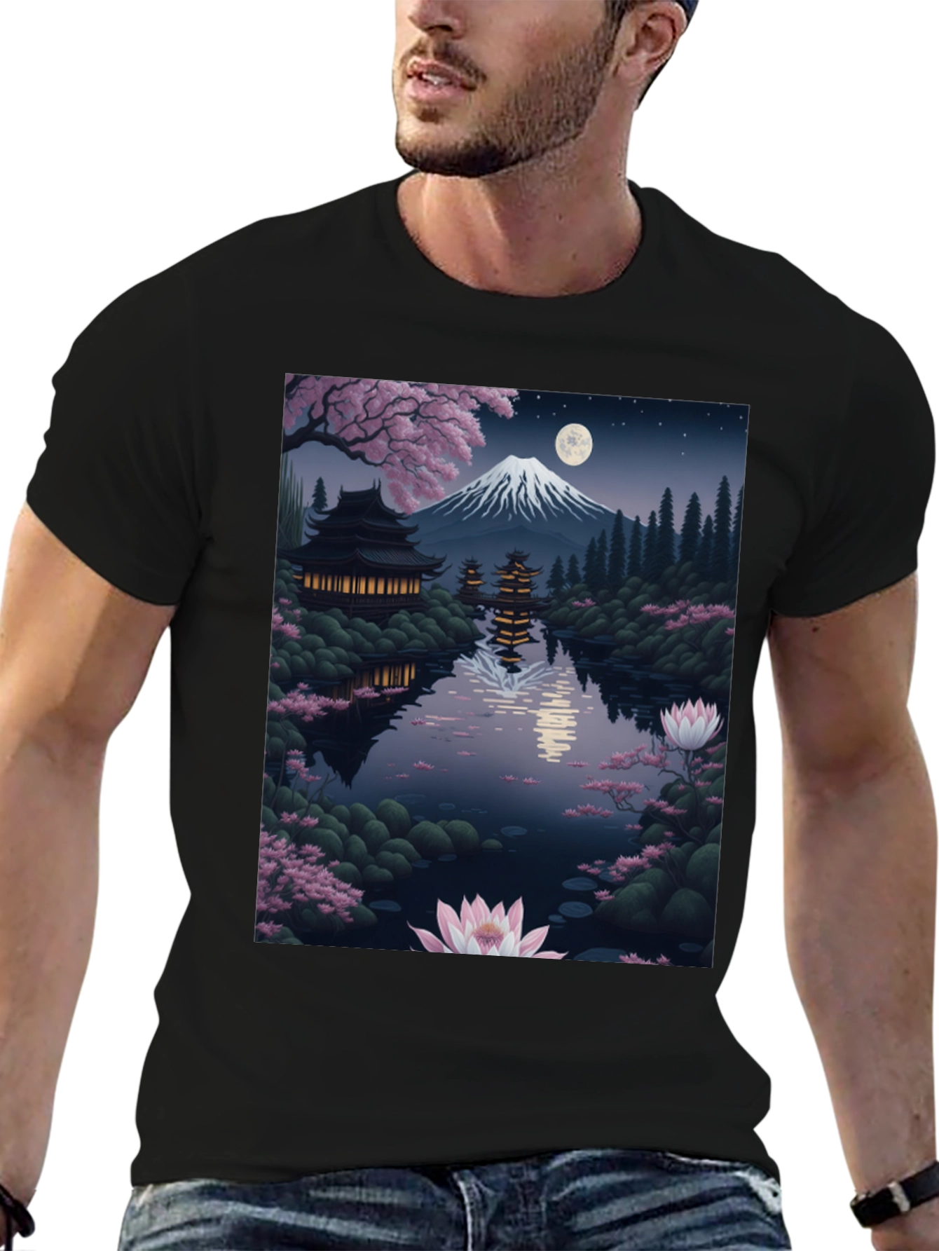 Scenic Japanese Temple T-Shirt