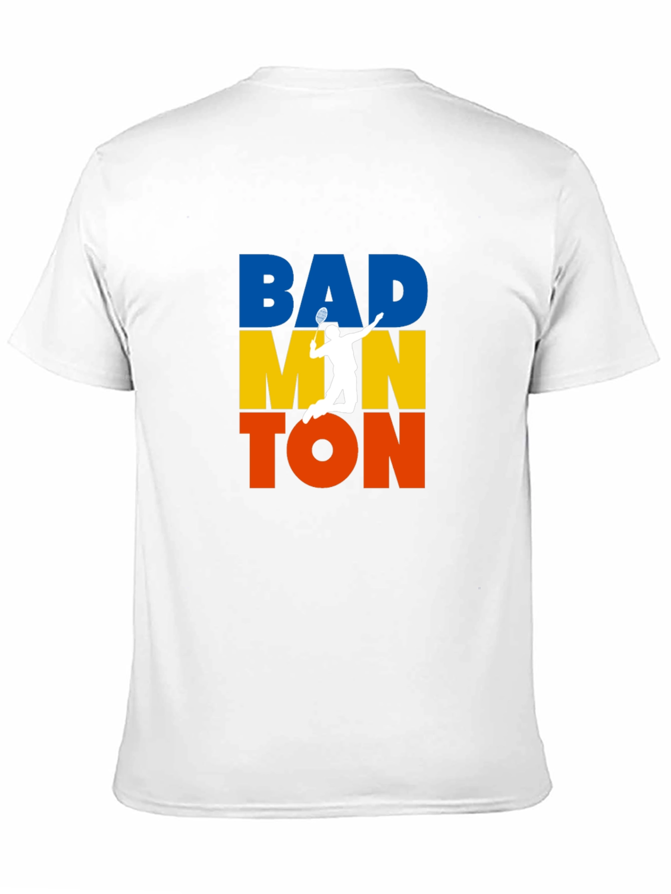 Badminton Player Graphic T-Shirt - Sporty Black Tee