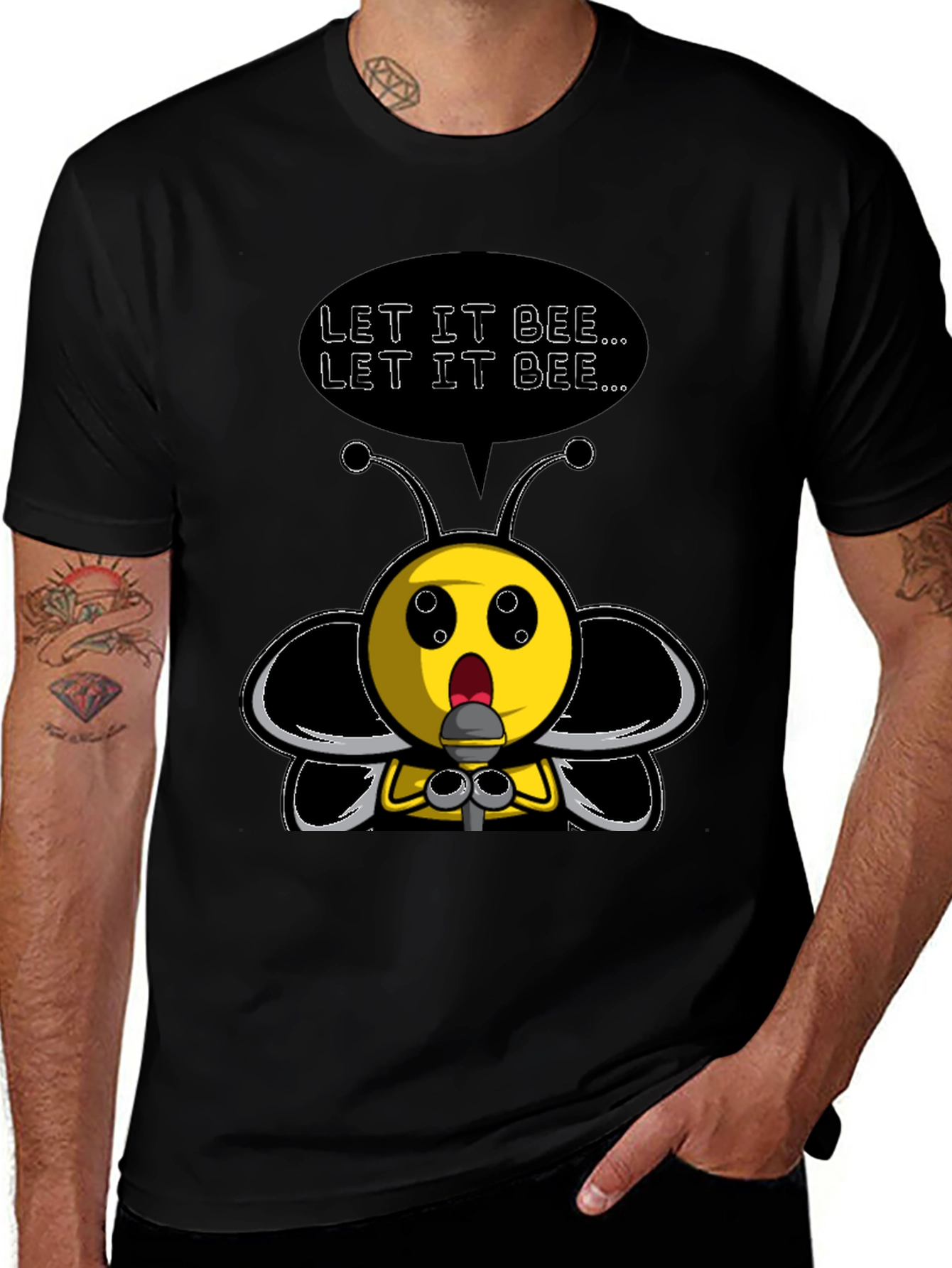 Let It Bee Funny Graphic Tee