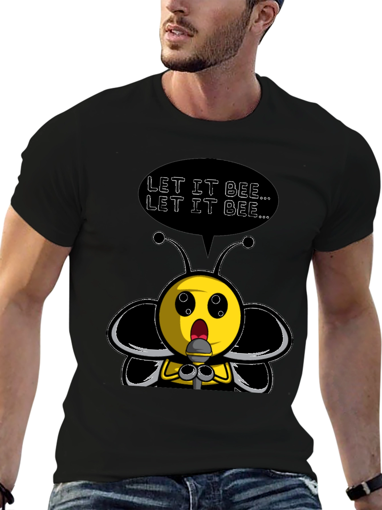 Let It Bee Funny Graphic Tee