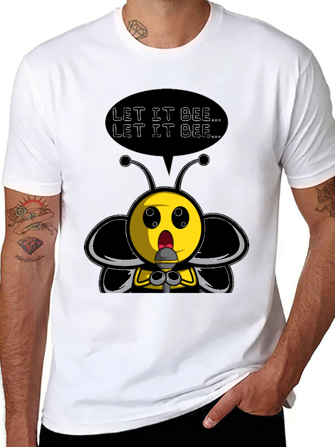 Let It Bee Funny Graphic Tee
