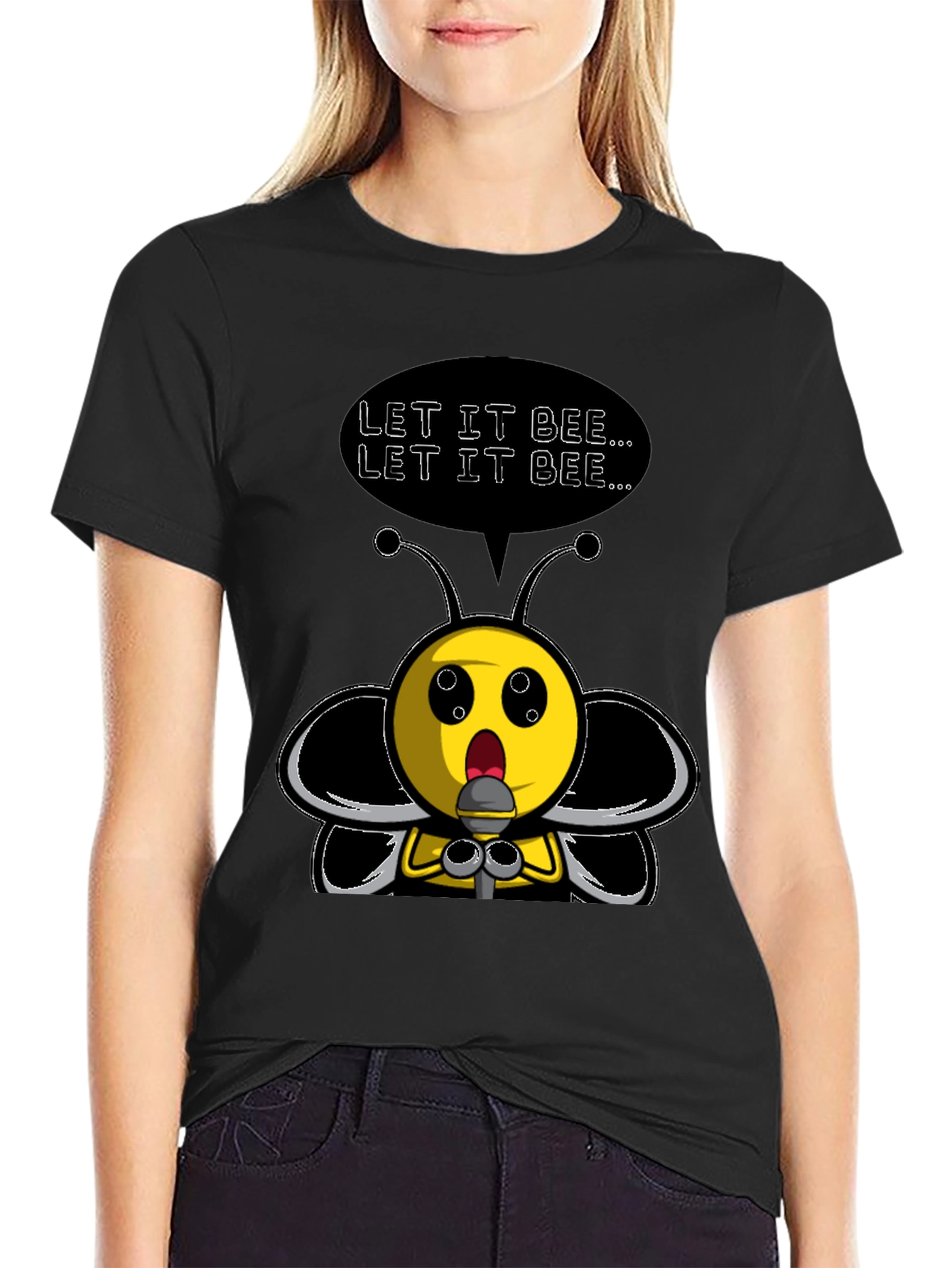Let It Bee Funny Graphic Tee