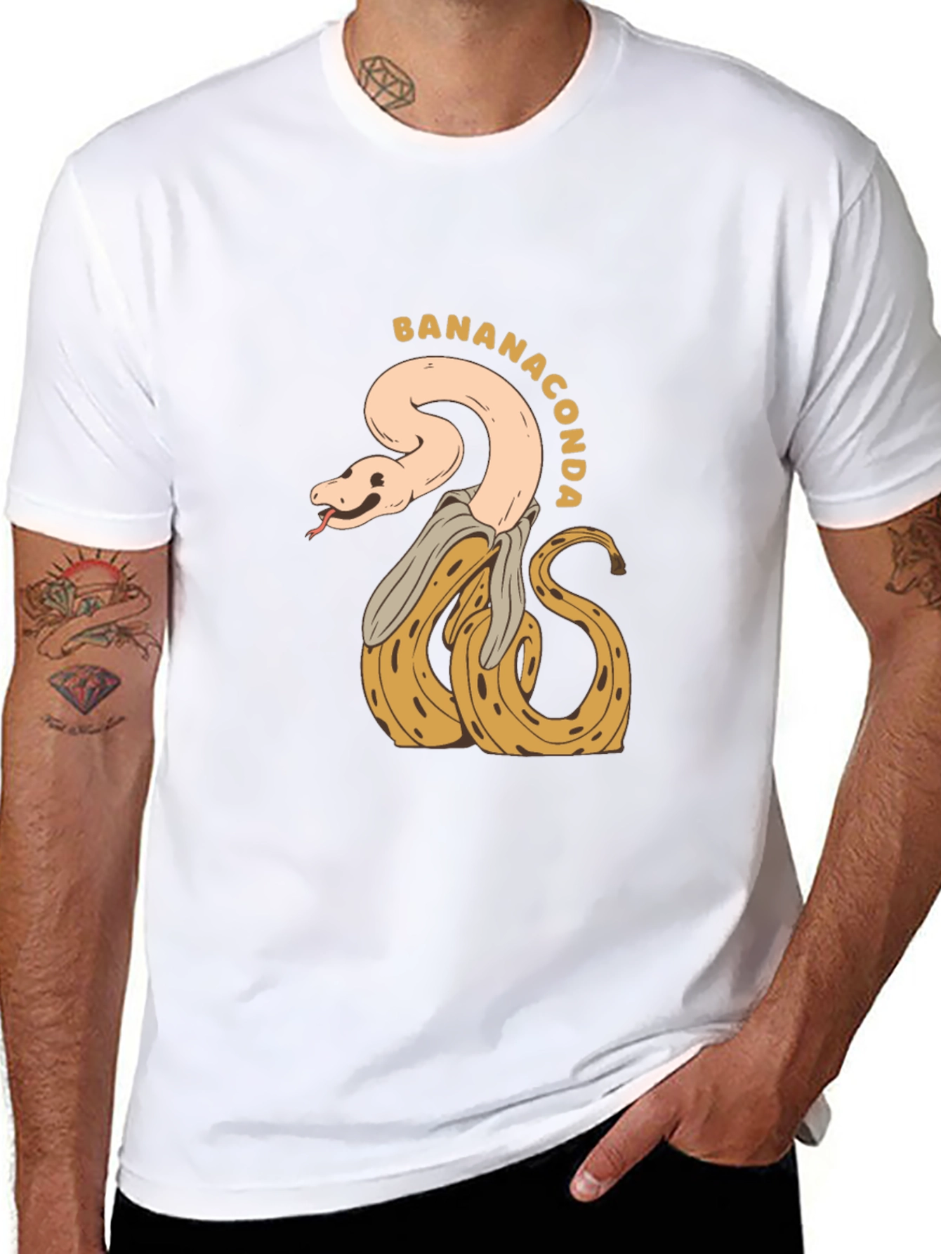 Bananaconda T-Shirt - Quirky Snake & Banana Design