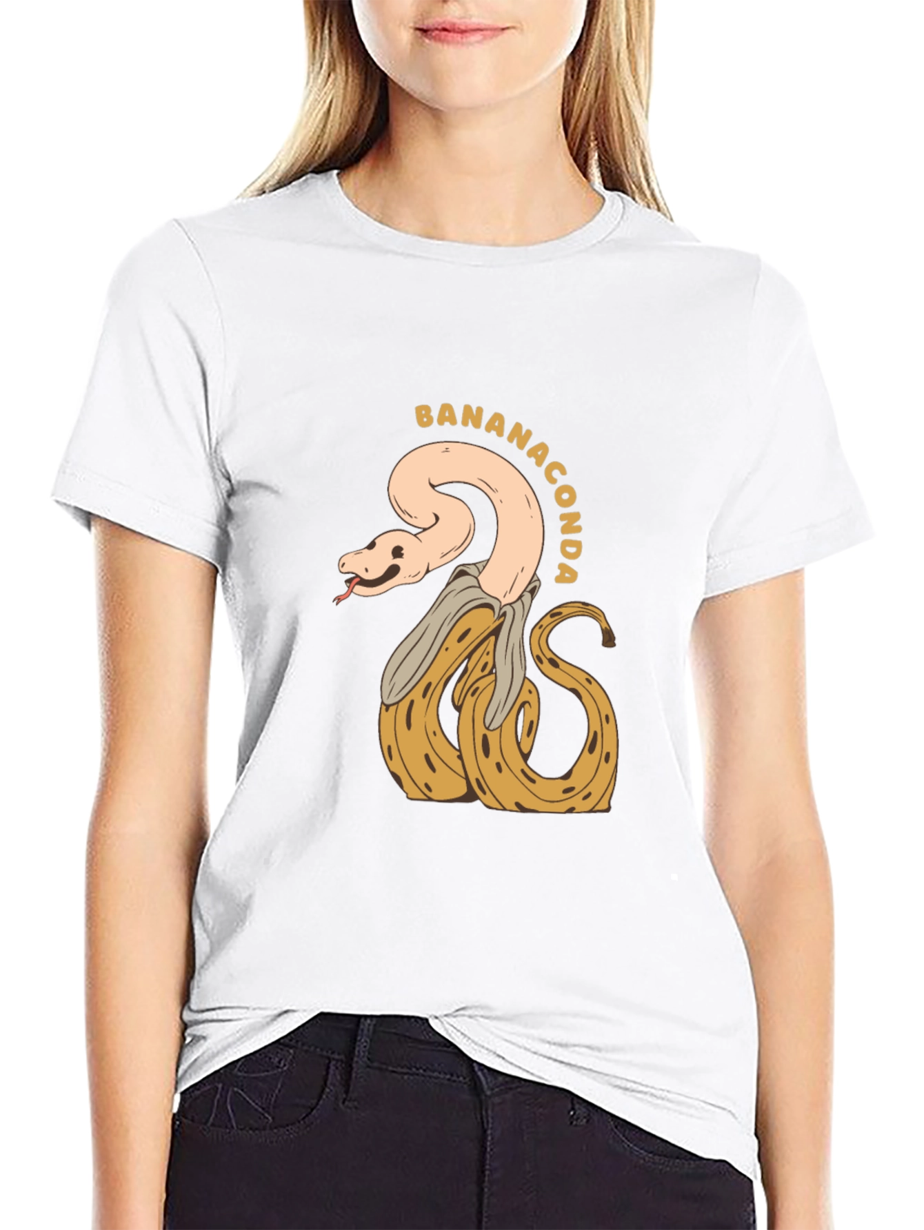 Bananaconda T-Shirt - Quirky Snake & Banana Design