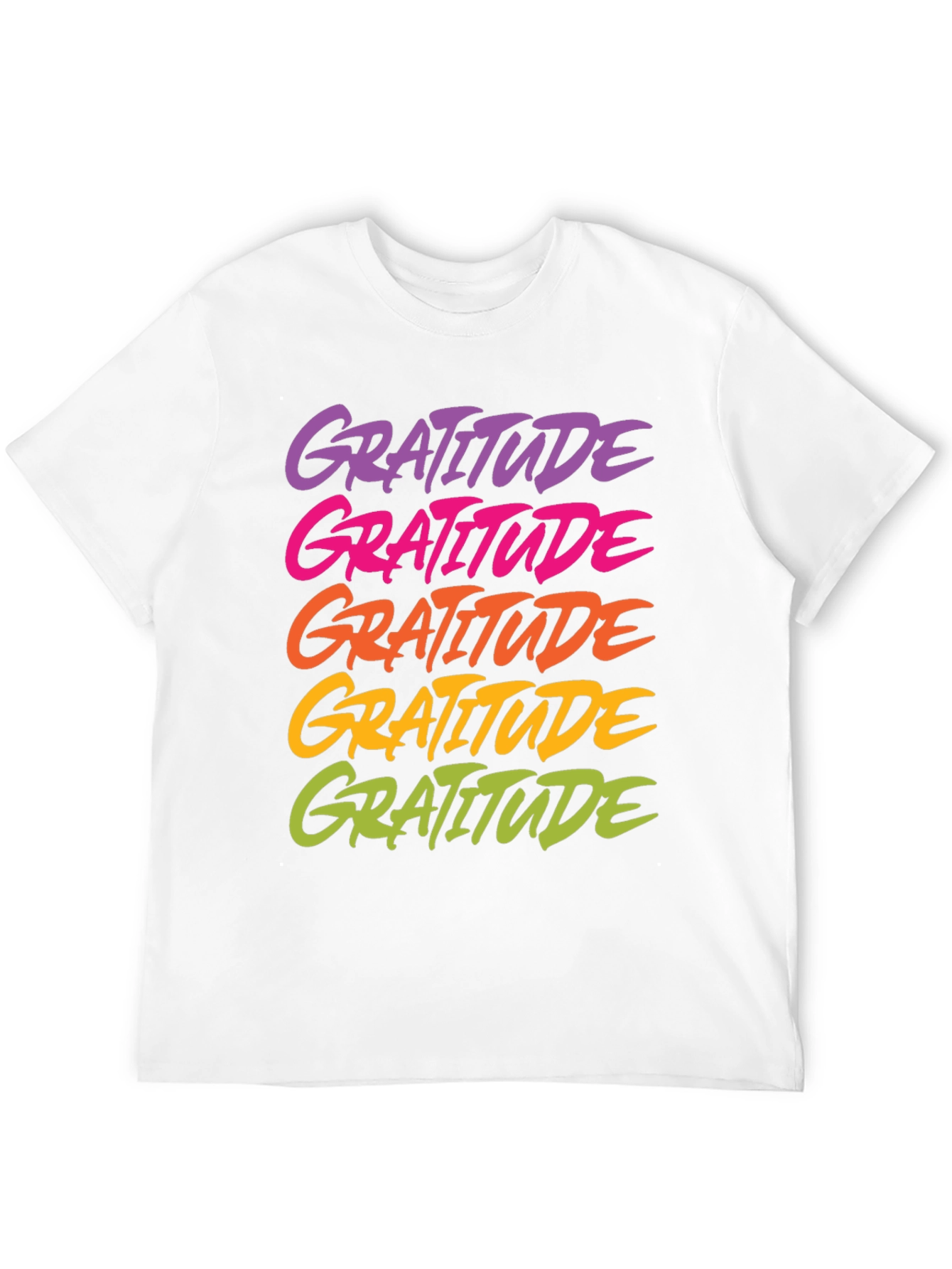 Gratitude Graphic Tee - Black Casual Shirt