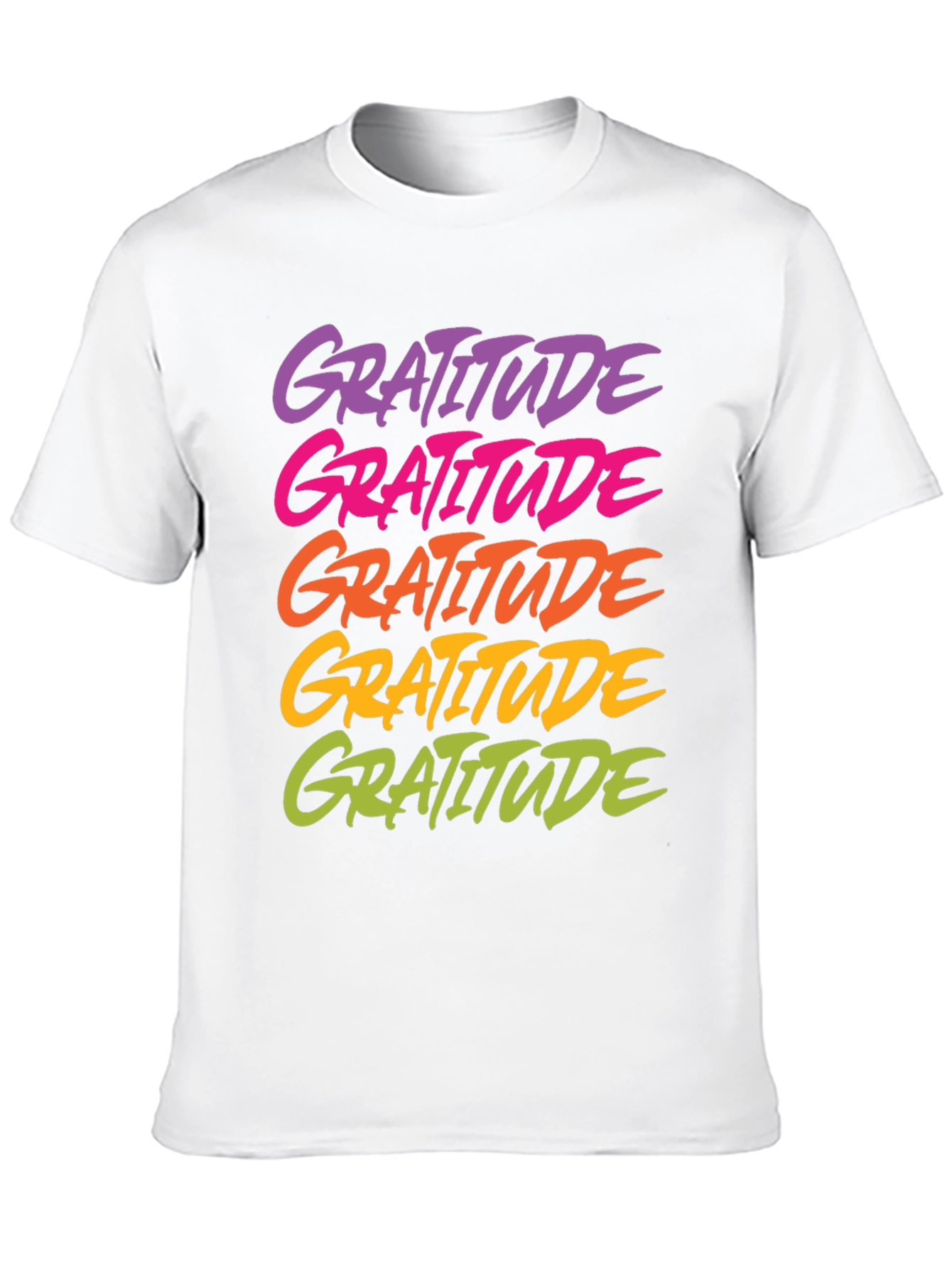 Gratitude Graphic Tee - Black Casual Shirt