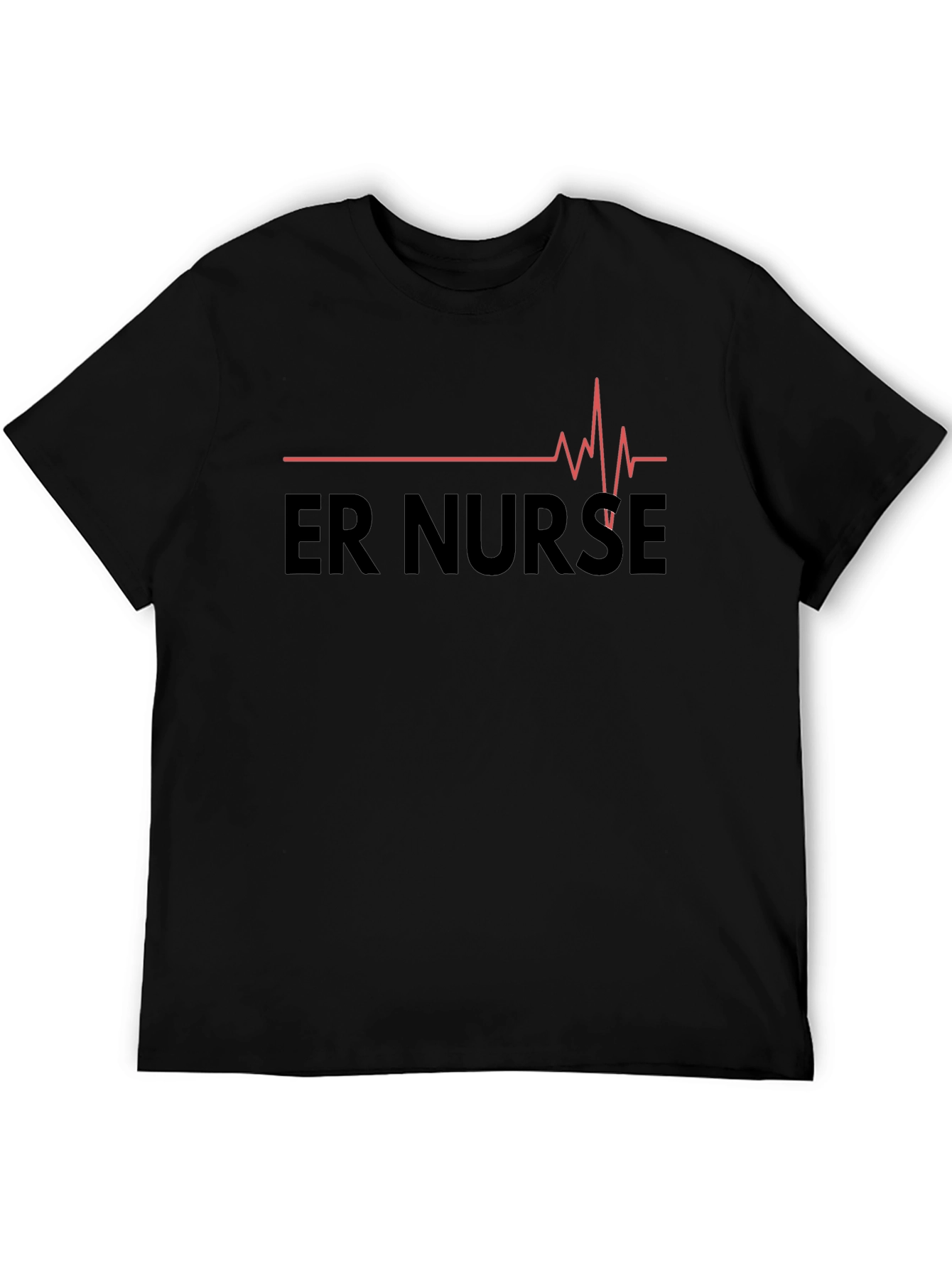 ER Nurse Heartbeat Graphic T-Shirt - Medical Hero Apparel