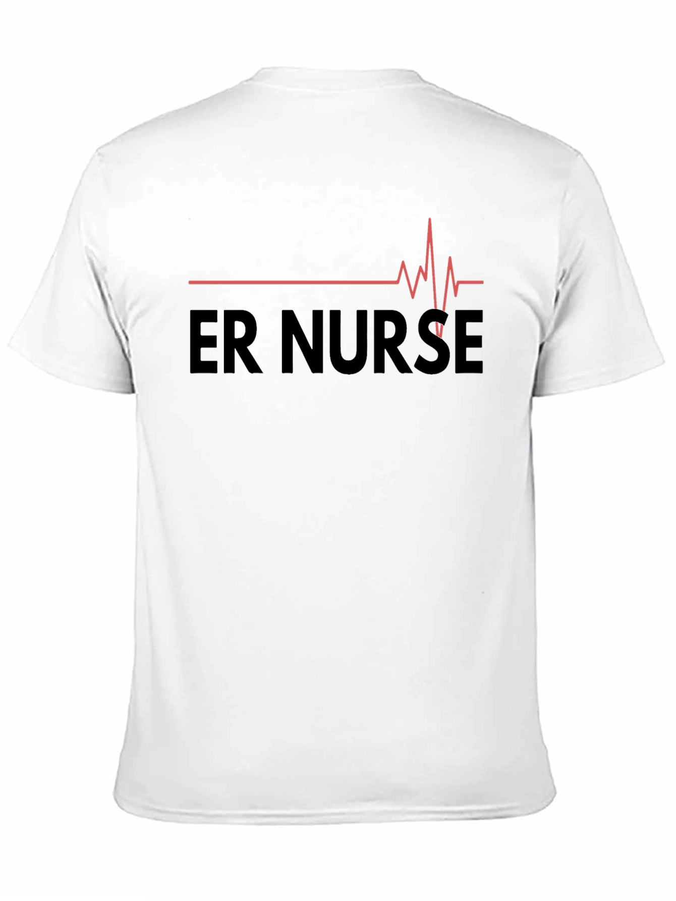 ER Nurse Heartbeat Graphic T-Shirt - Medical Hero Apparel