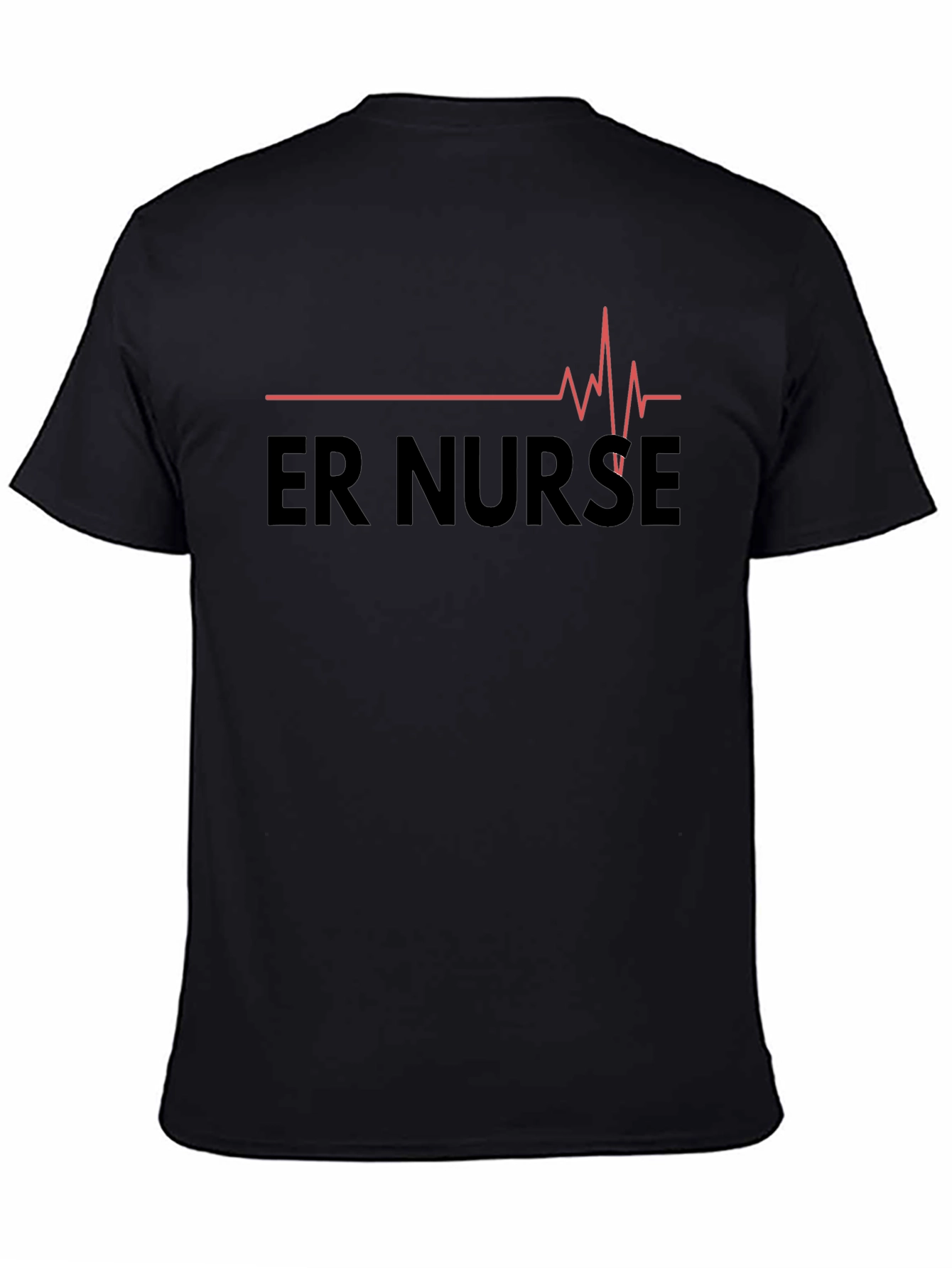 ER Nurse Heartbeat Graphic T-Shirt - Medical Hero Apparel