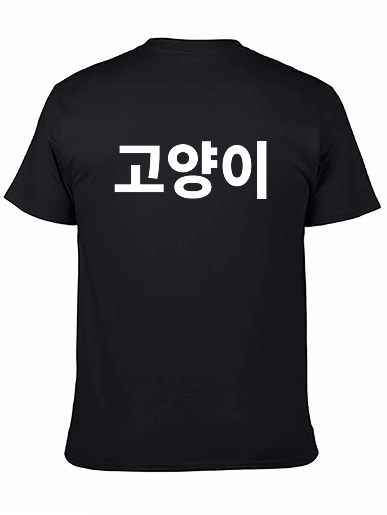 Korean Text Graphic T-Shirt