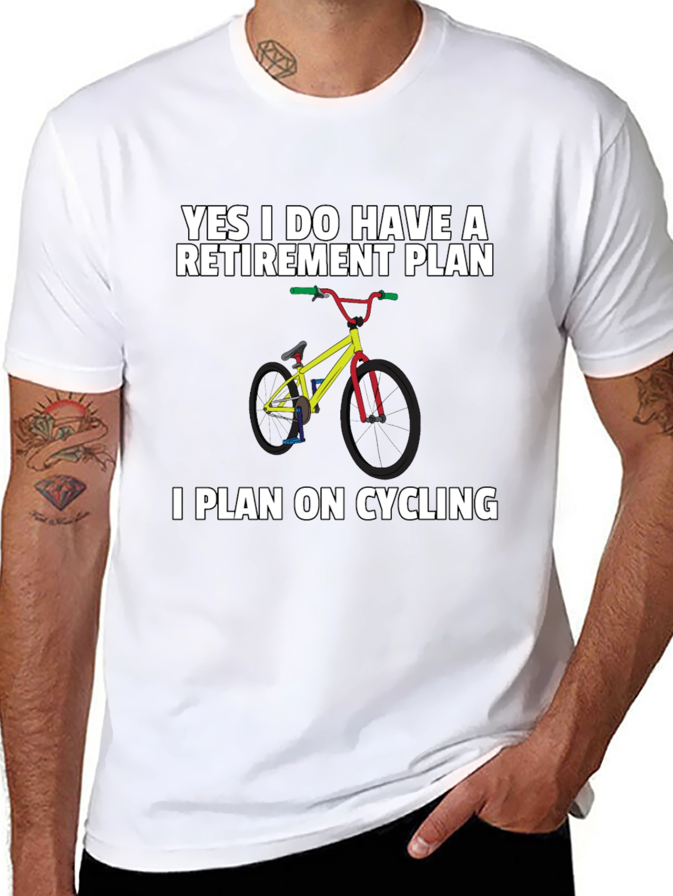 Cycling Retirement Plan T-Shirt - Ride Into Retirement!