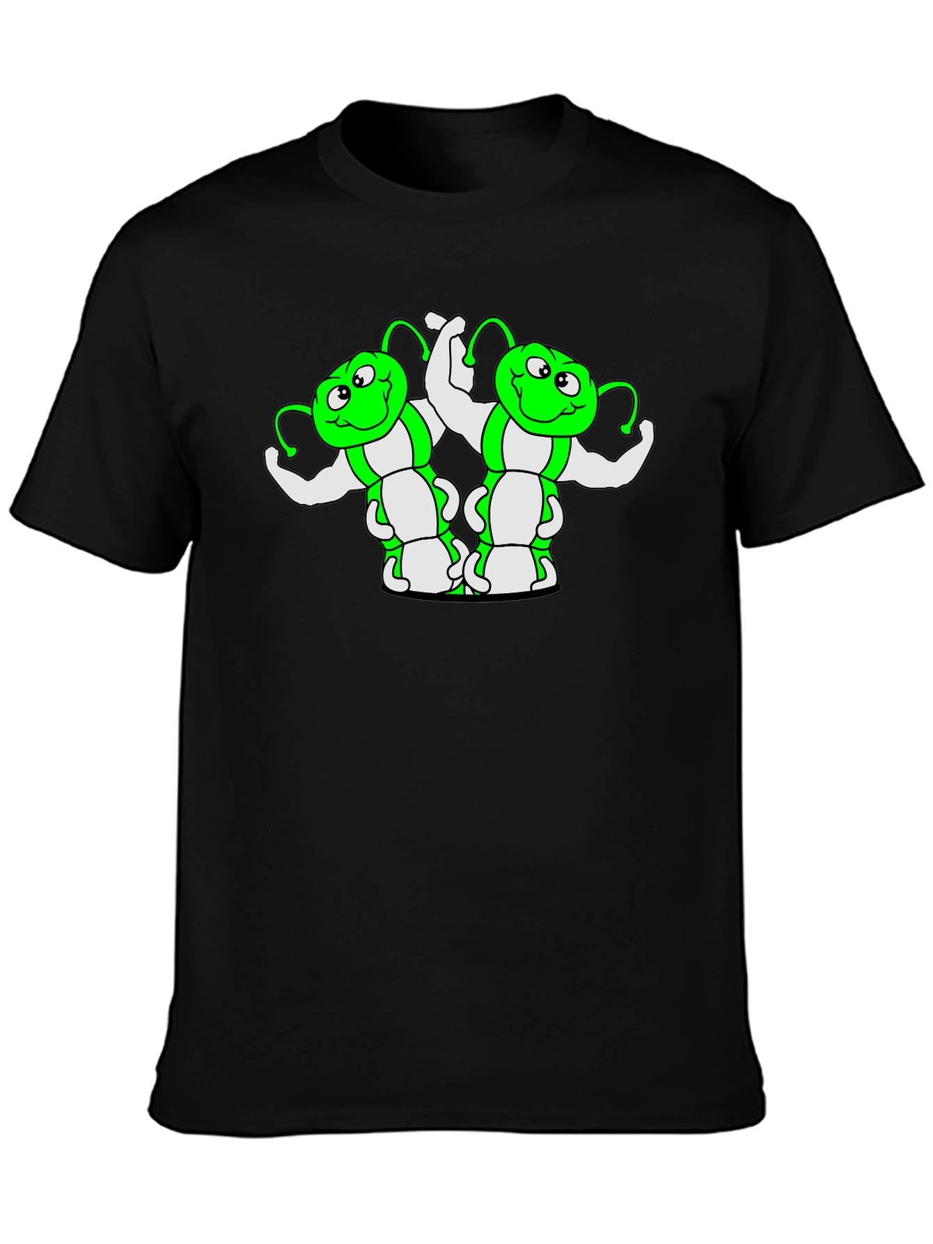 Funny Green Caterpillar Muscle T-Shirt