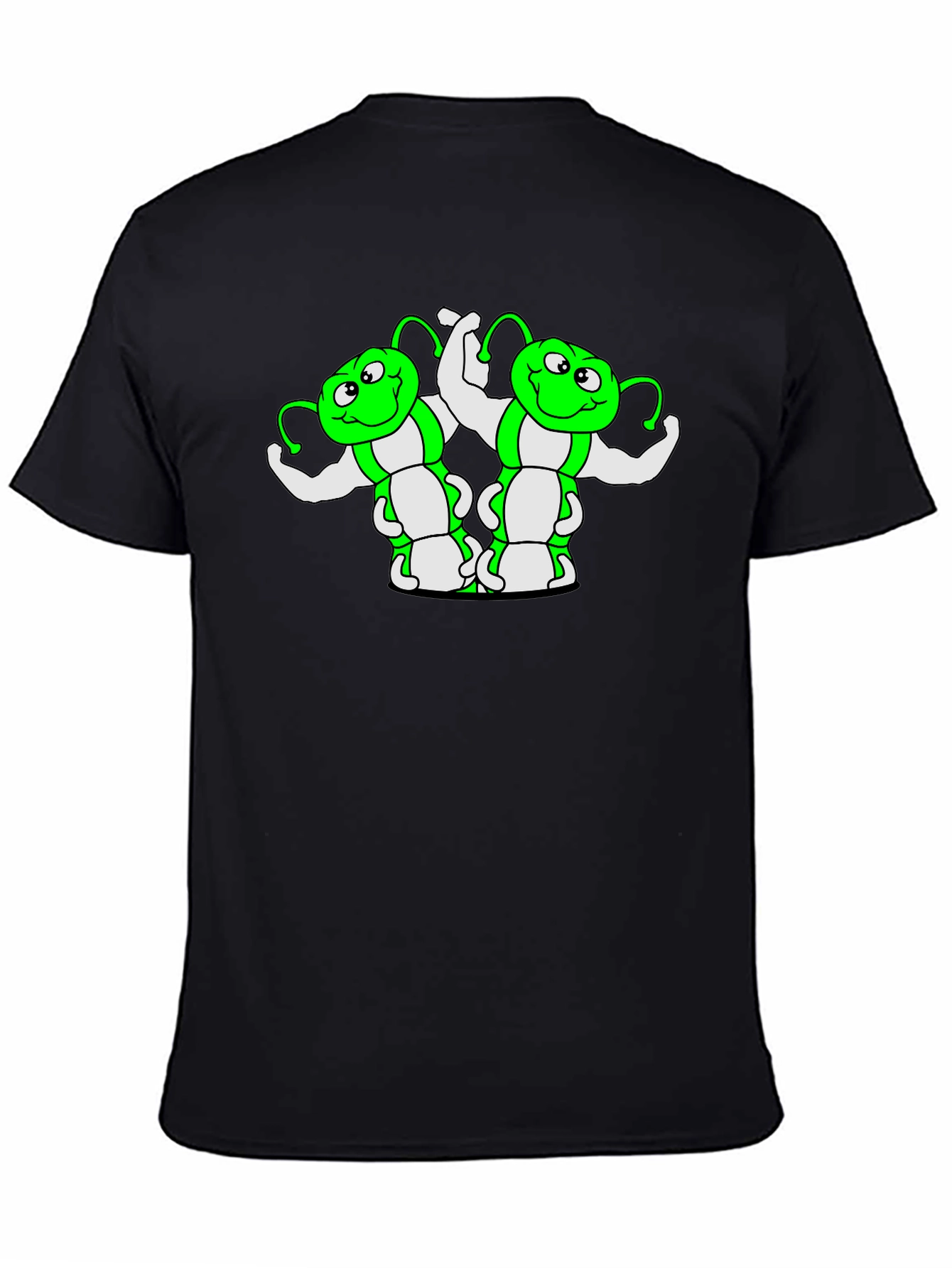 Funny Green Caterpillar Muscle T-Shirt