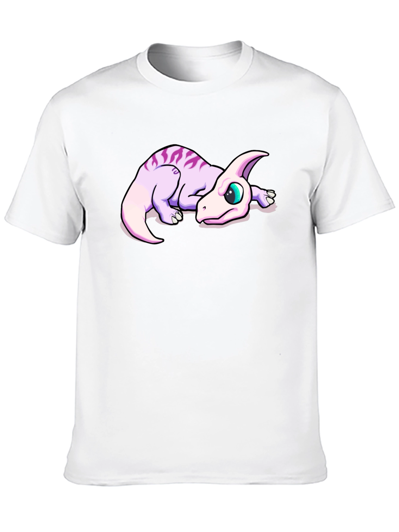Cute Dinosaur Graphic Black T-Shirt