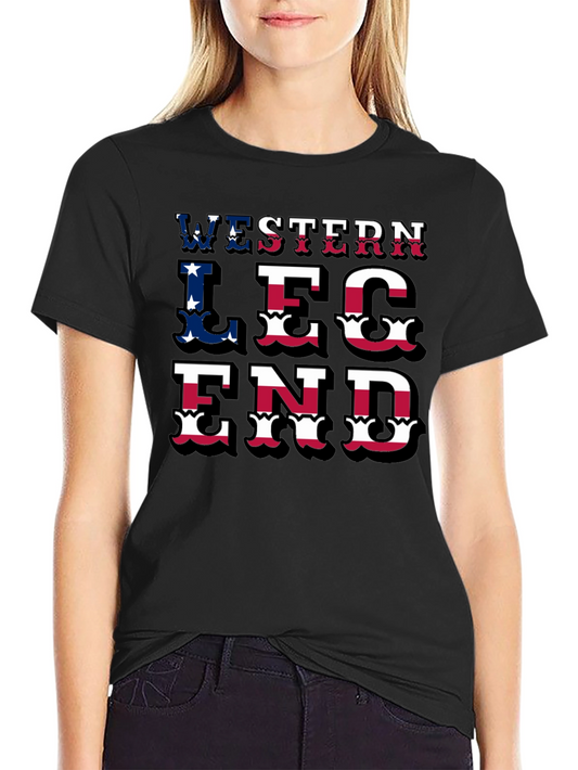 Western Legend T-Shirt - Patriotic Graphic Tee
