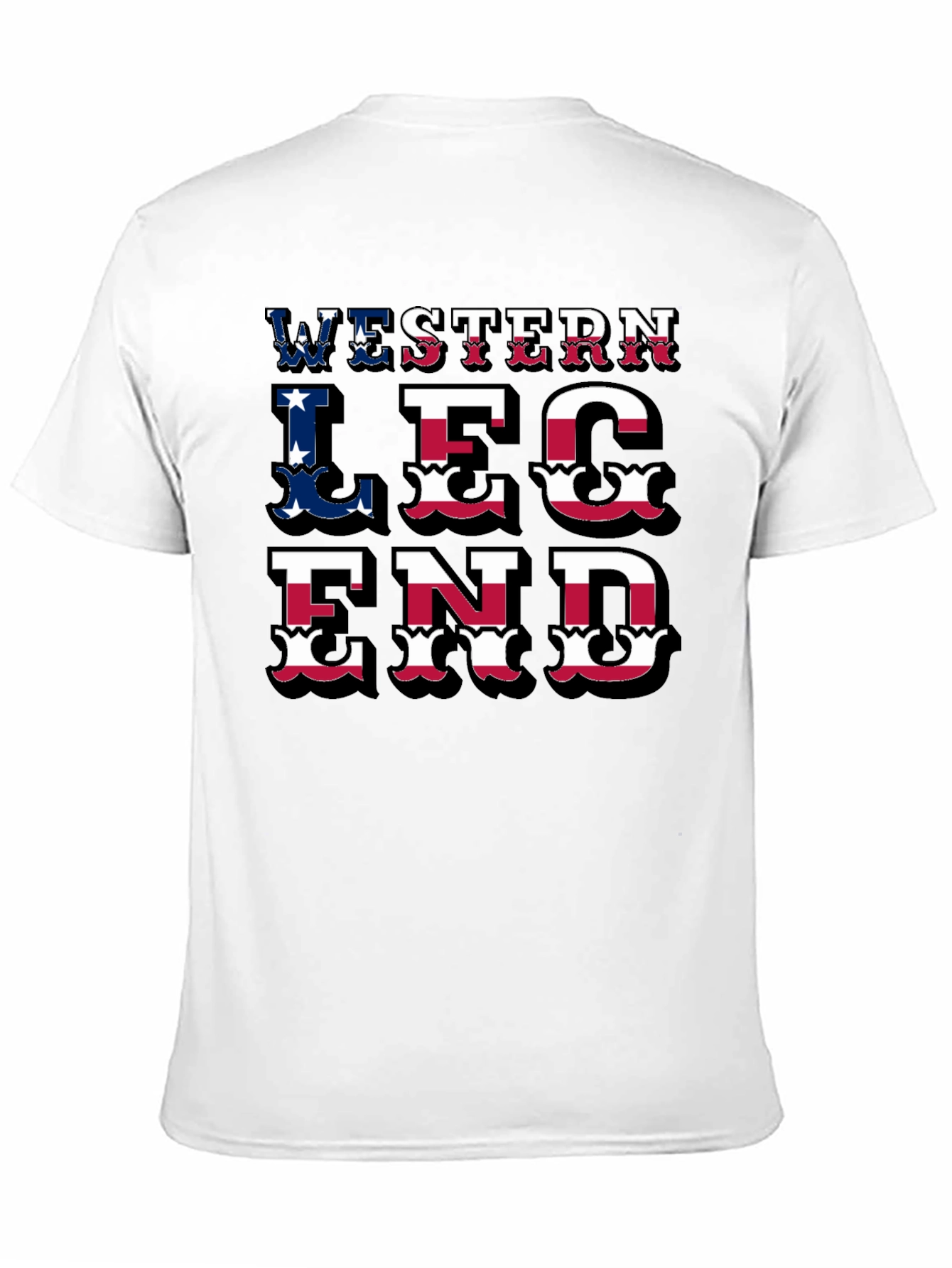 Western Legend T-Shirt - Patriotic Graphic Tee