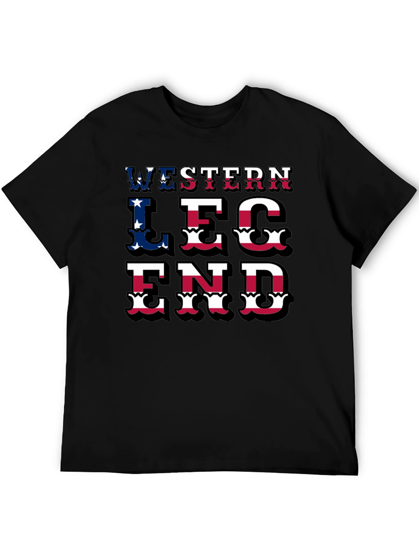 Western Legend T-Shirt - Patriotic Graphic Tee