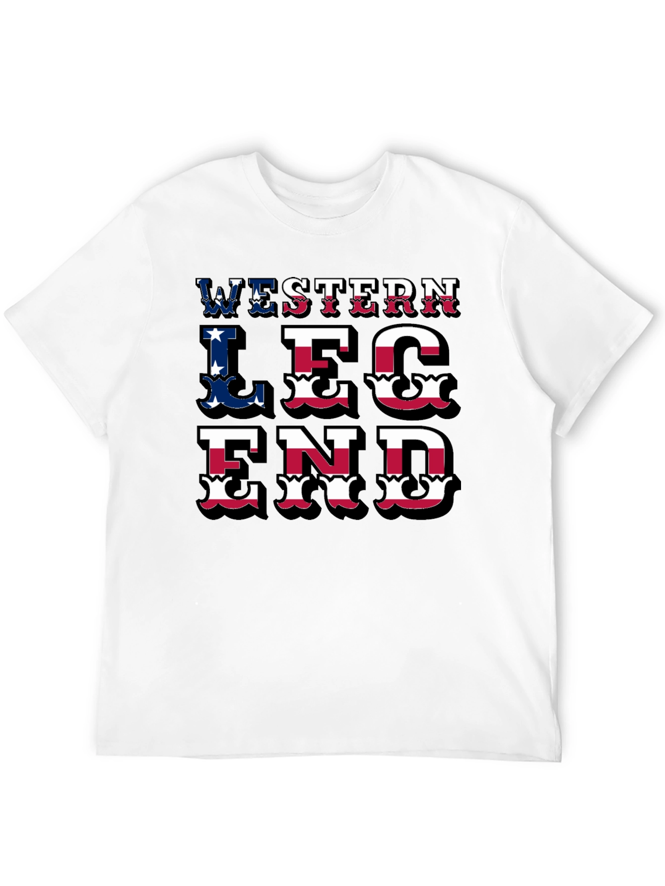 Western Legend T-Shirt - Patriotic Graphic Tee