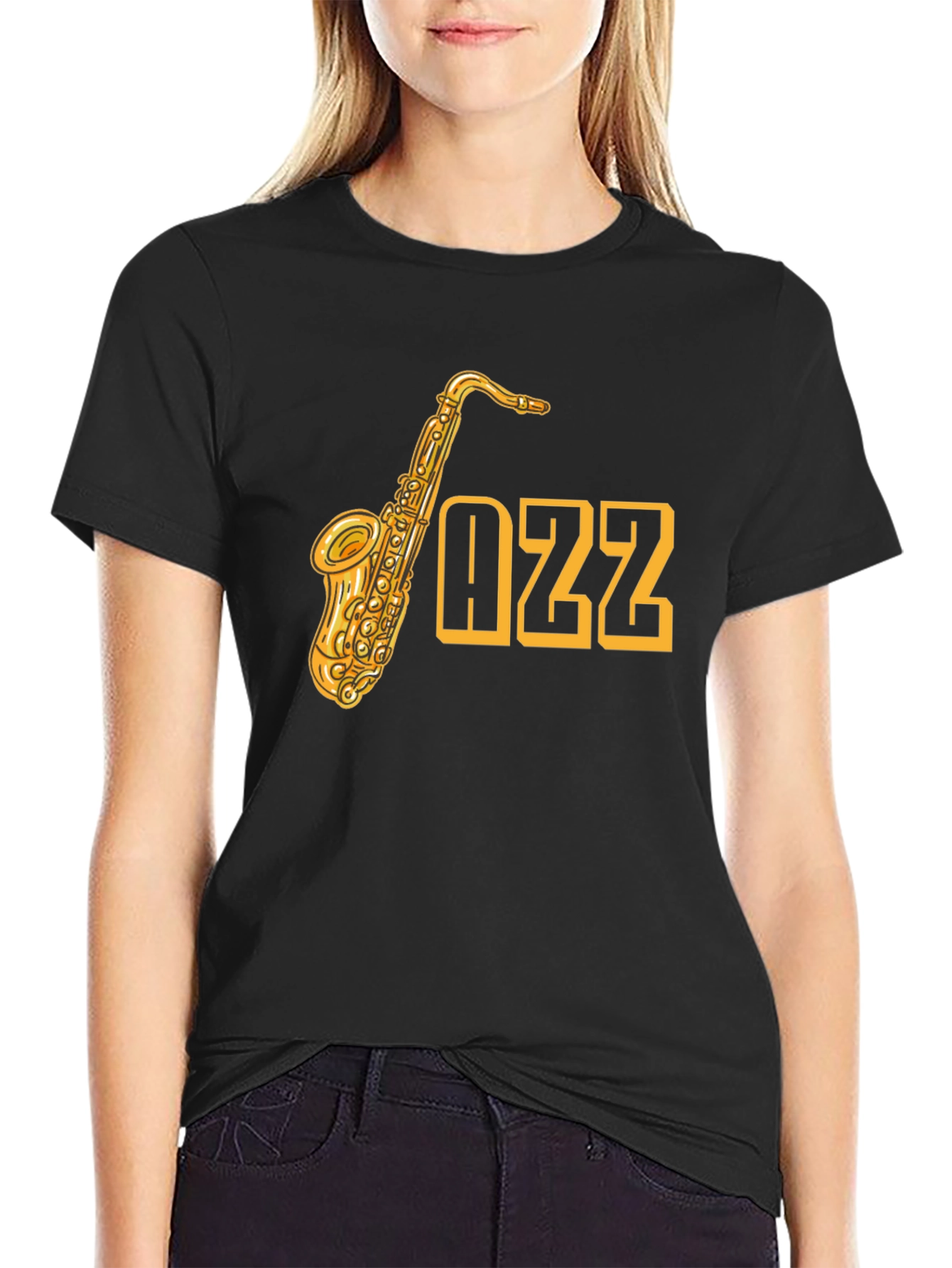Jazz Music T-Shirt - Saxophone Design