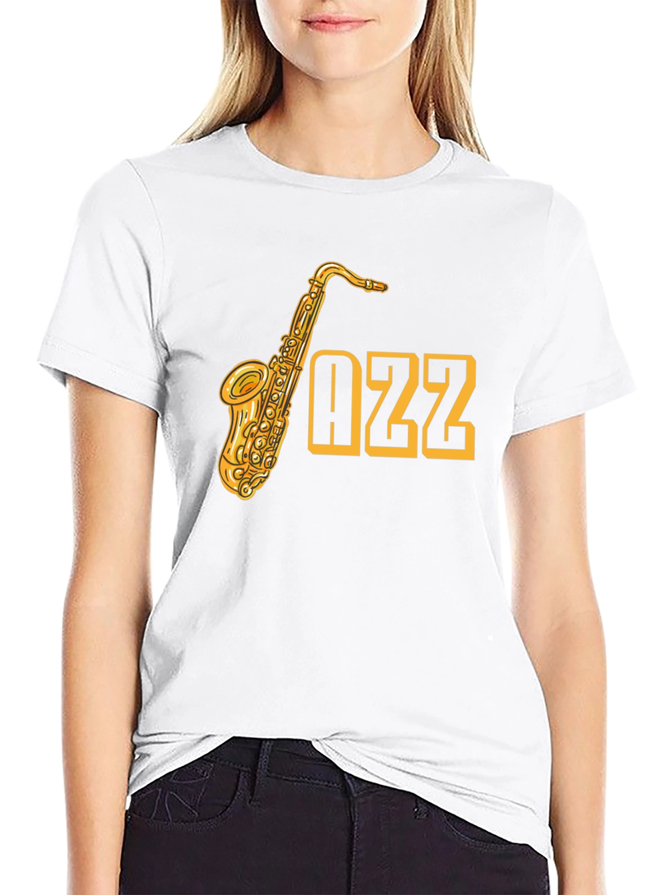 Jazz Music T-Shirt - Saxophone Design