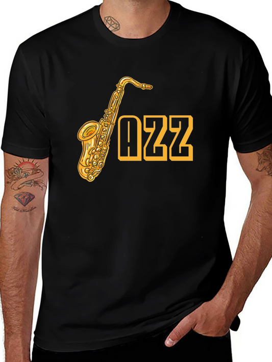 Jazz Music T-Shirt - Saxophone Design